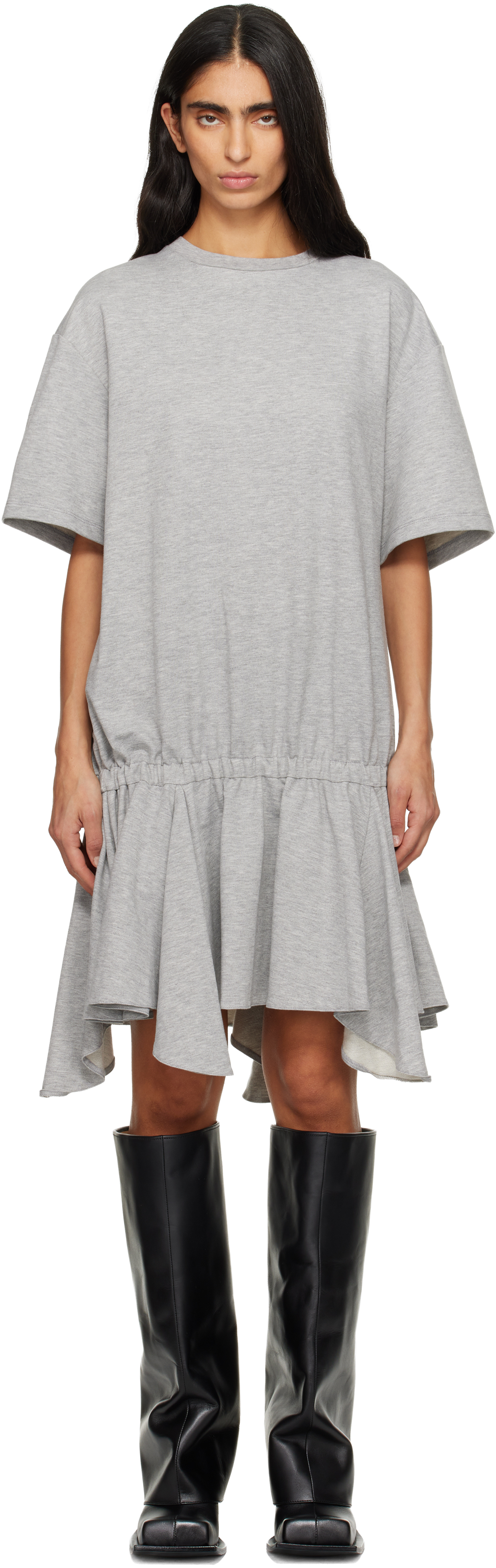 Fidan Novruzova Gray Rhea T-shirt Minidress In Gray