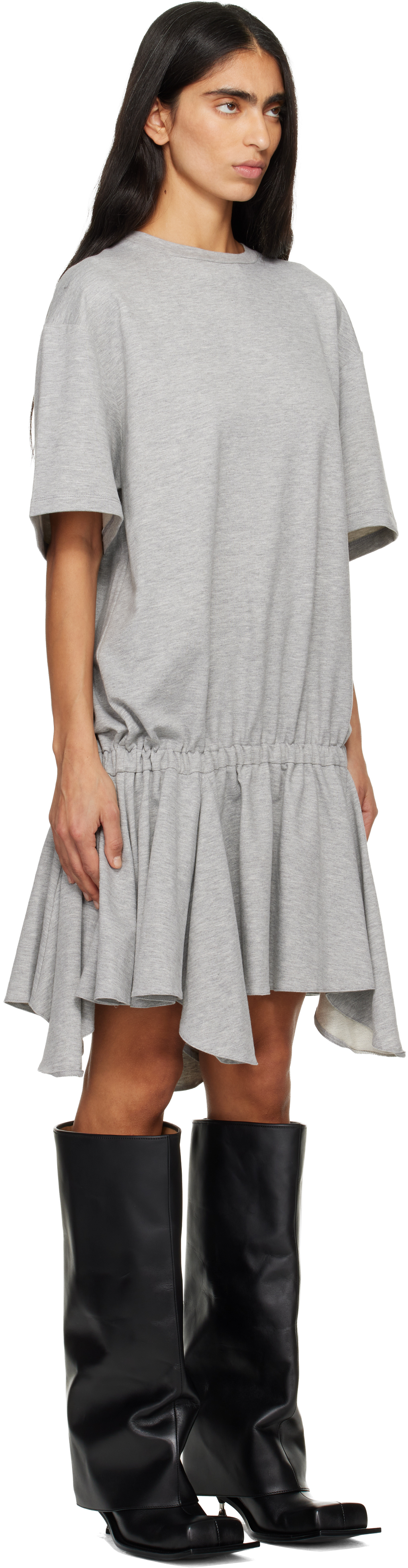 Fidan Novruzova Gray Rhea T-shirt Minidress In Gray