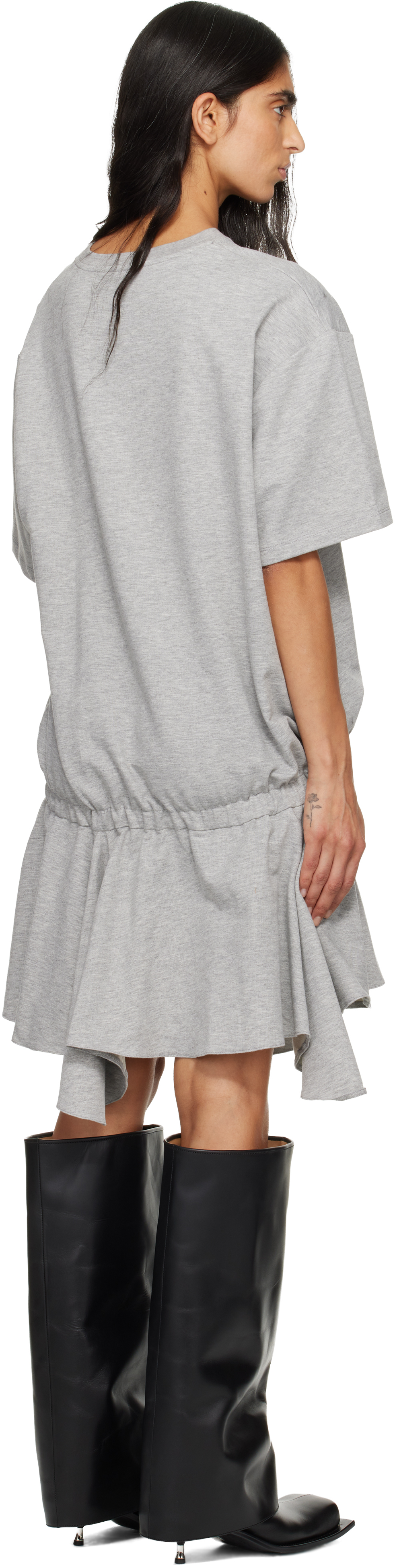 Fidan Novruzova Gray Rhea T-shirt Minidress In Gray