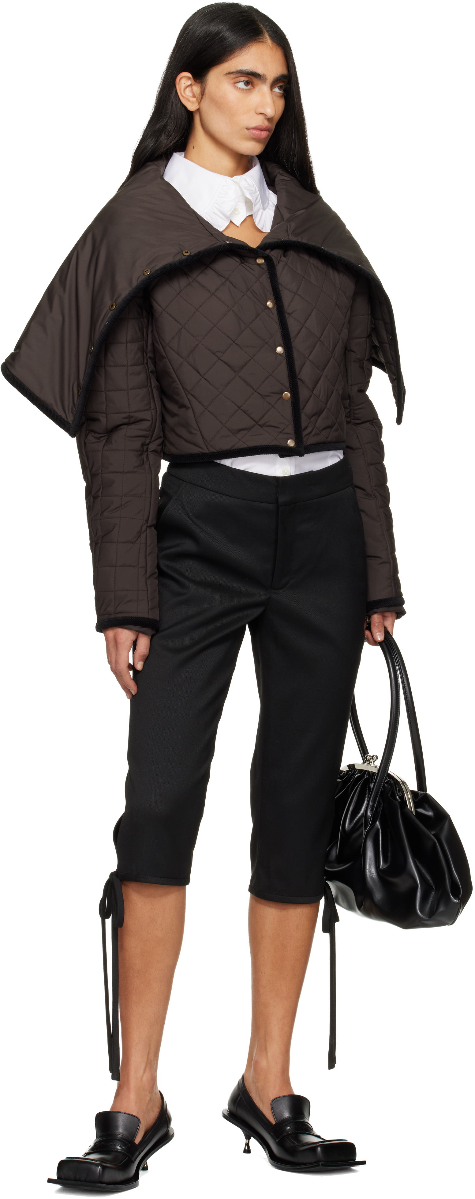 Fidan Novruzova Brown Chad Quilted Puffer Jacket In Brown