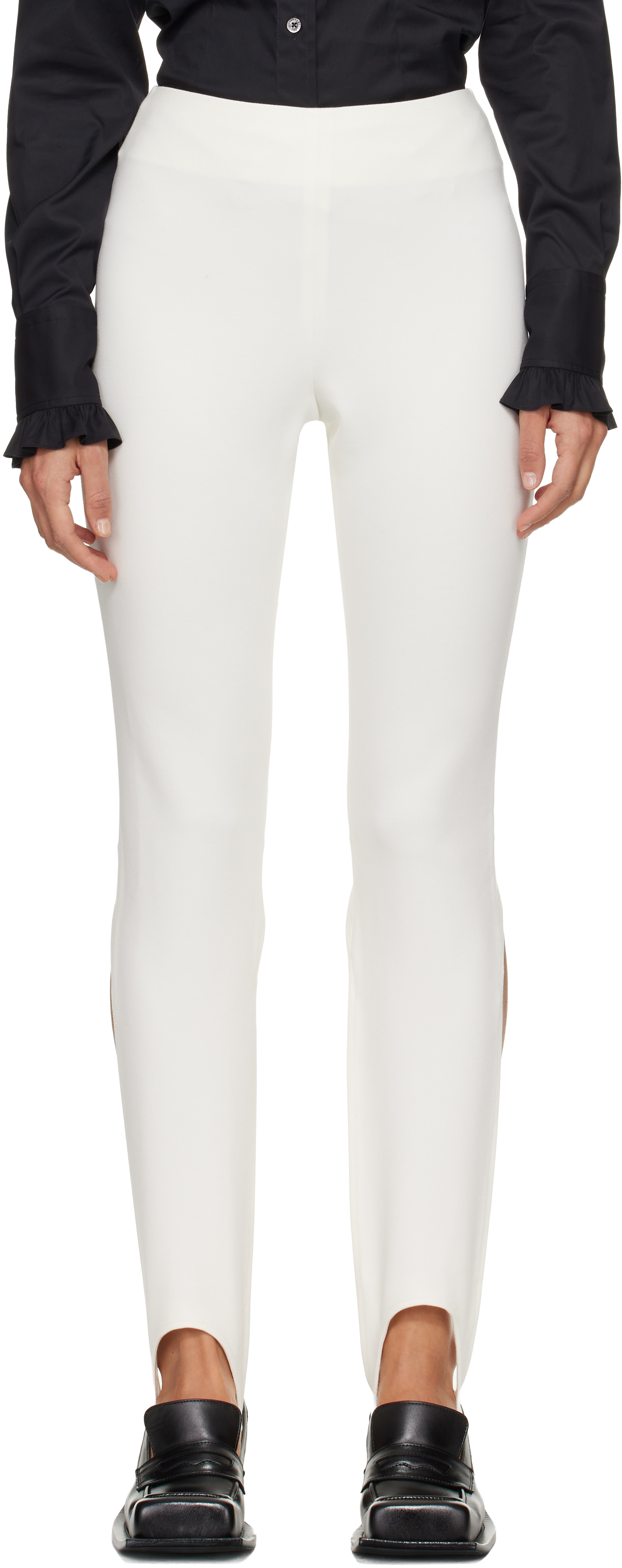 Fidan Novruzova Off-white Inka Stirrup Leggings In White