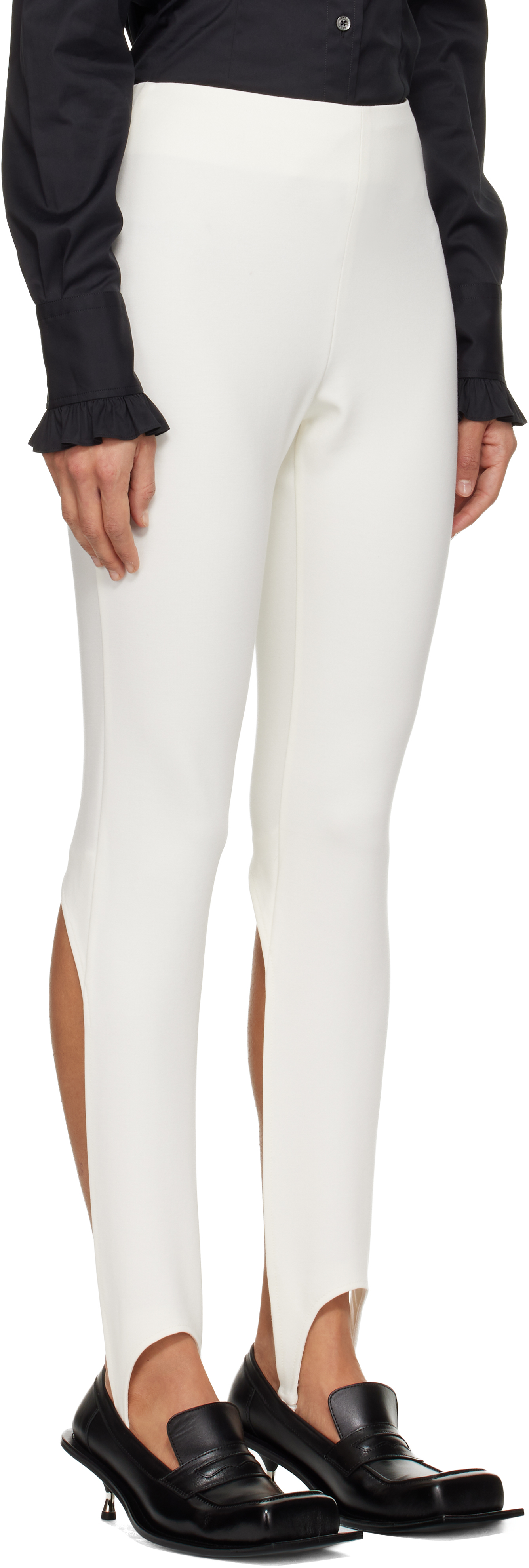 Fidan Novruzova Off-white Inka Stirrup Leggings In White