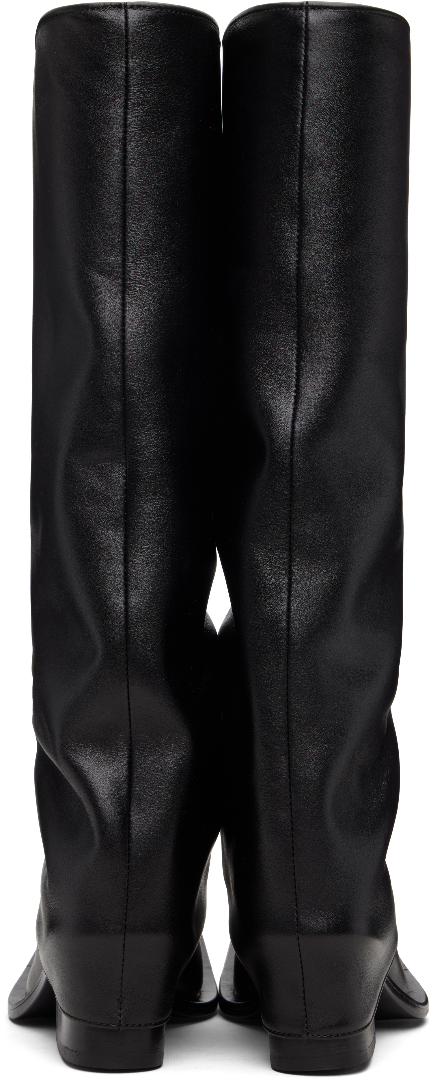 Fidan Novruzova Black Havva Chunky Heel Trouser Boots In Black