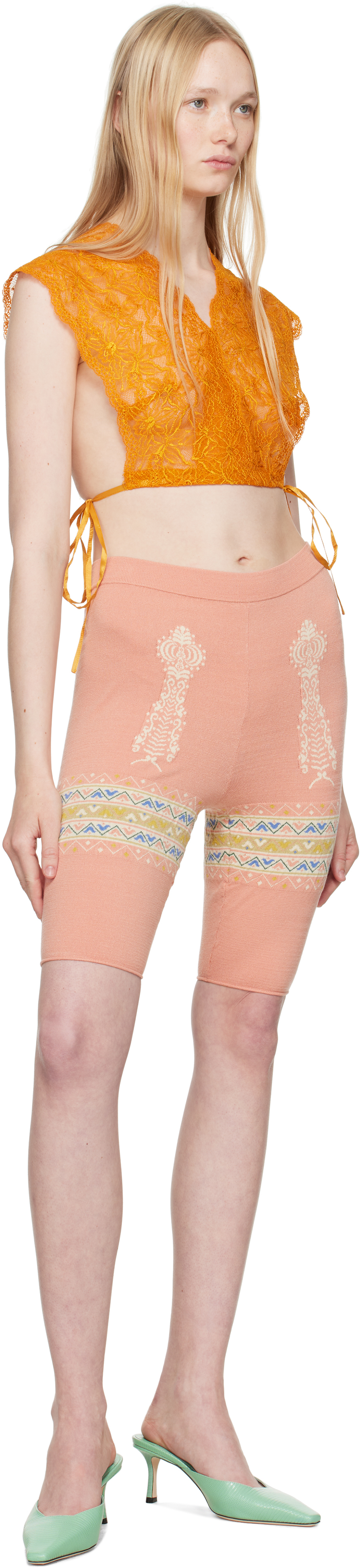 Conner Ives Pink Bike Shorts