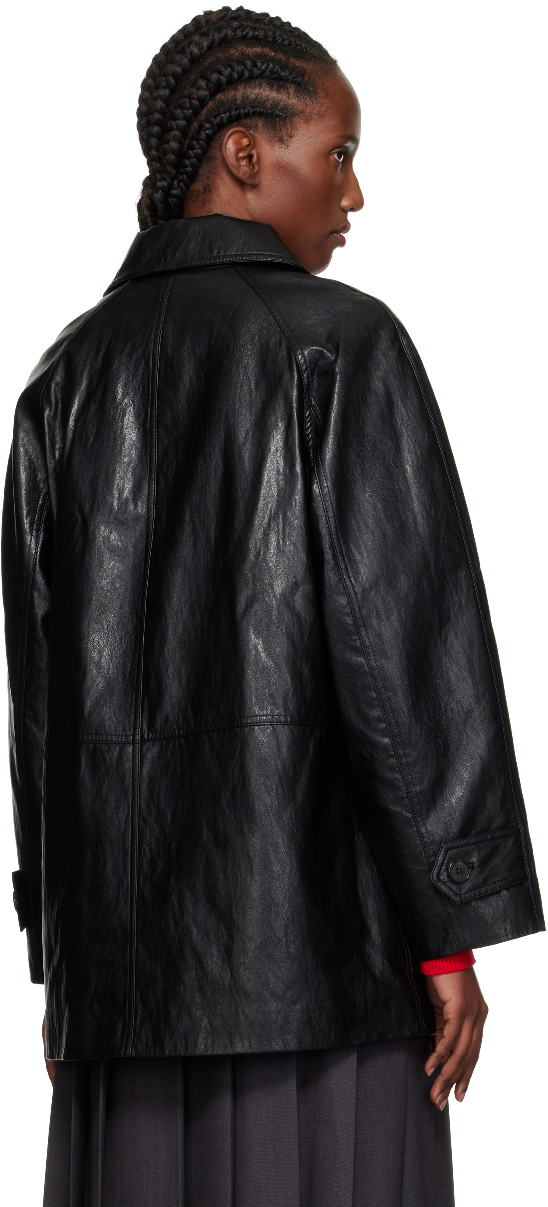 Dunst Button-down Long-sleeved Casual Jacket In Black