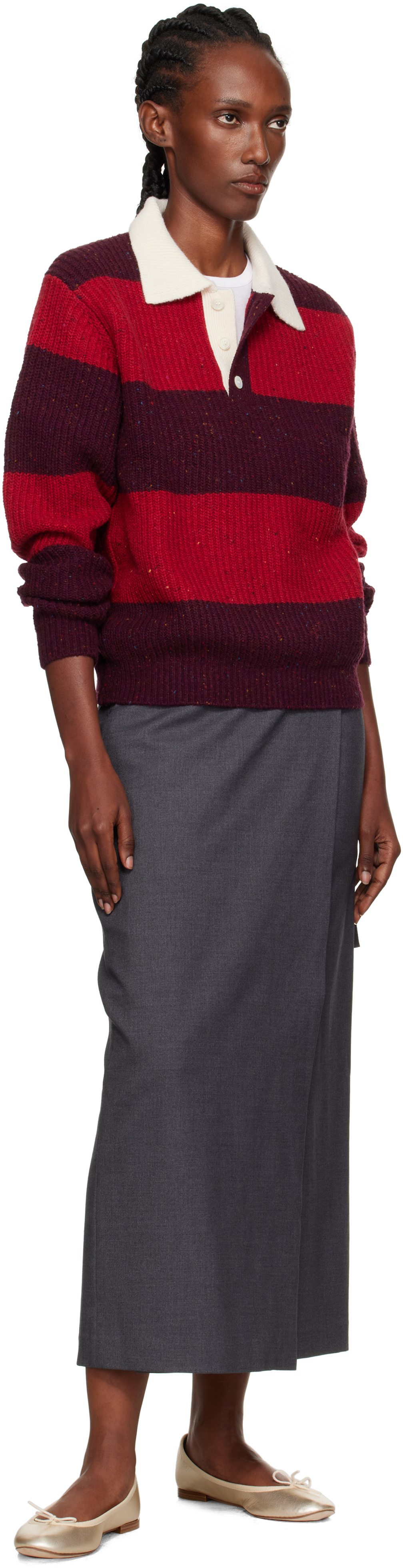 Dunst Gray Wrap Maxi Skirt In Gray