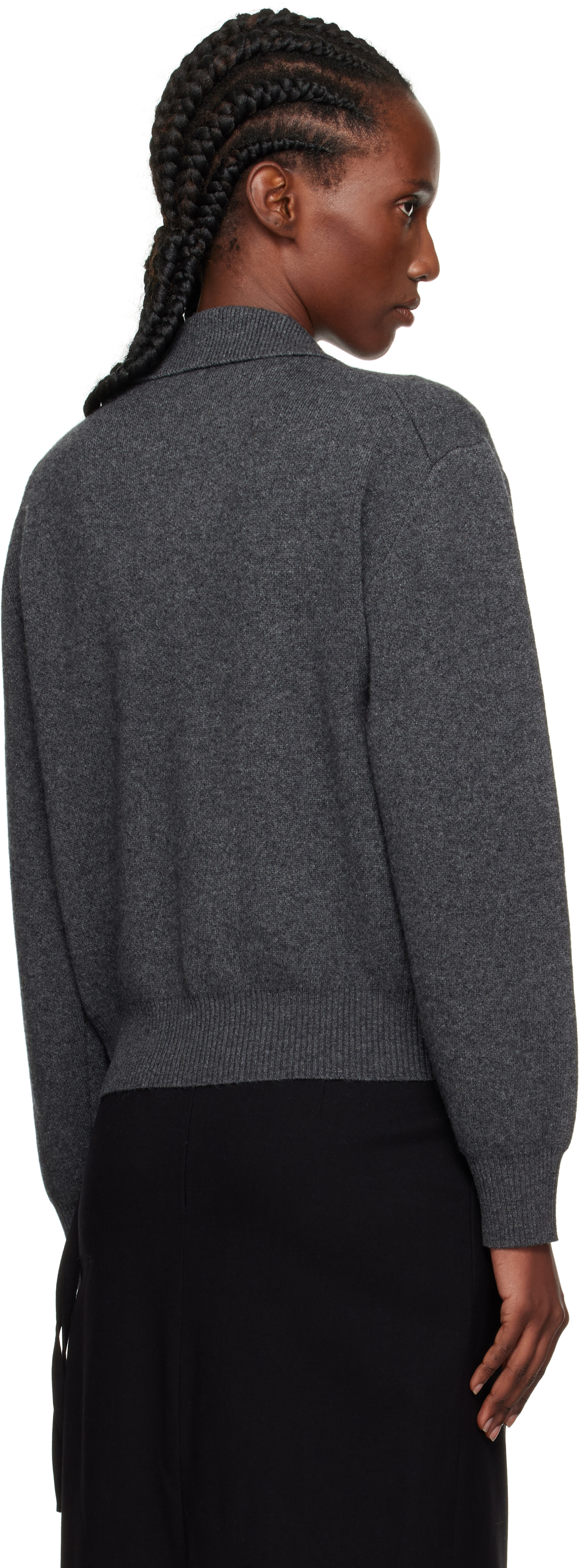 Dunst Long-sleeved Button-detailed Sweater In Gray