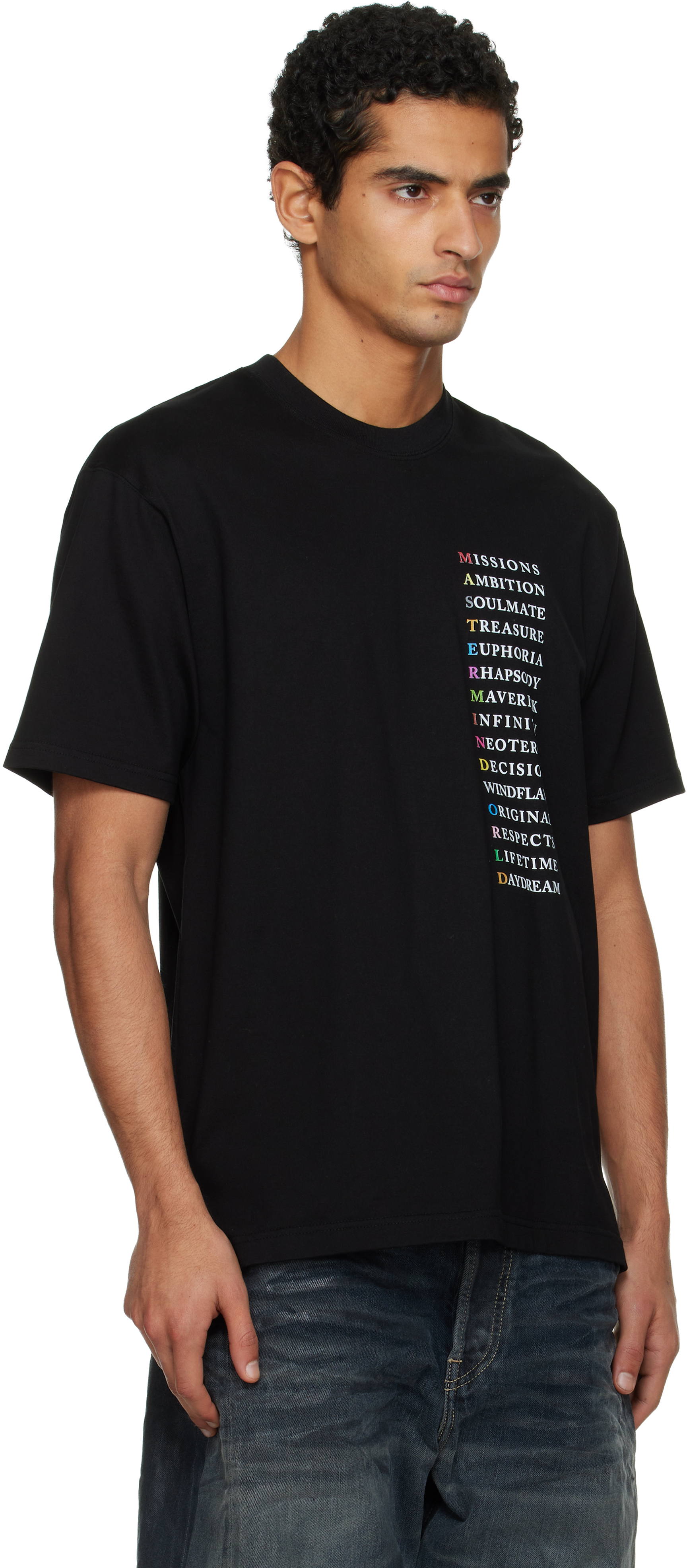 Mastermind Japan Black 'mastermind World' Collection Ss T-shirt In Black
