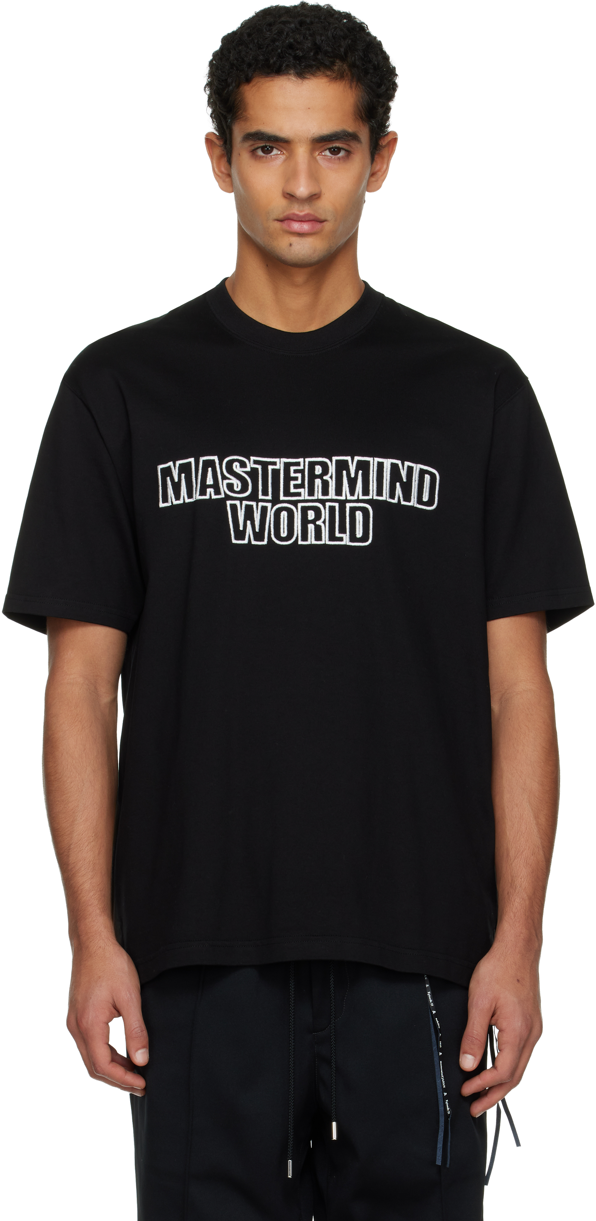 Mastermind Japan Black 3d Logo Ss T-shirt In Black