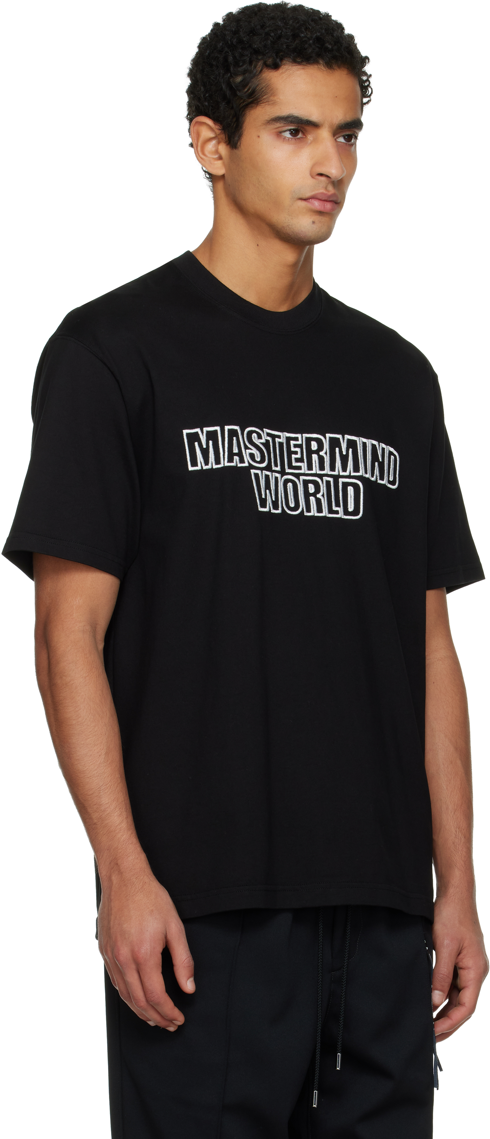 Mastermind Japan Black 3d Logo Ss T-shirt In Black