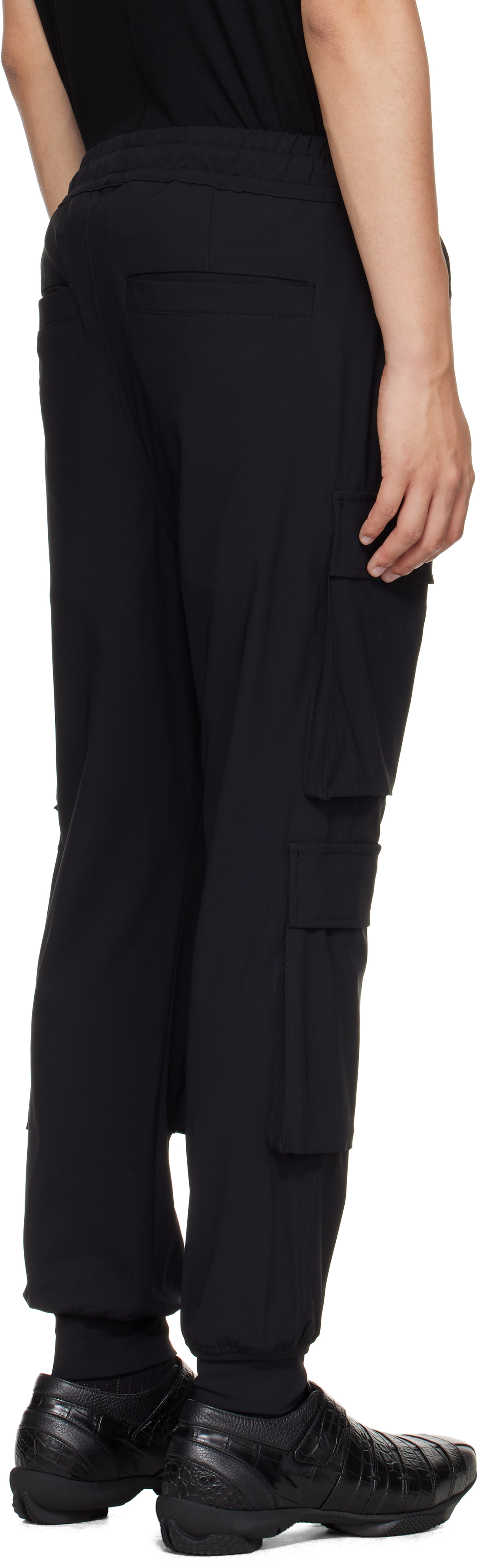Thom Krom Pleated Cargo Casual Pants In Black