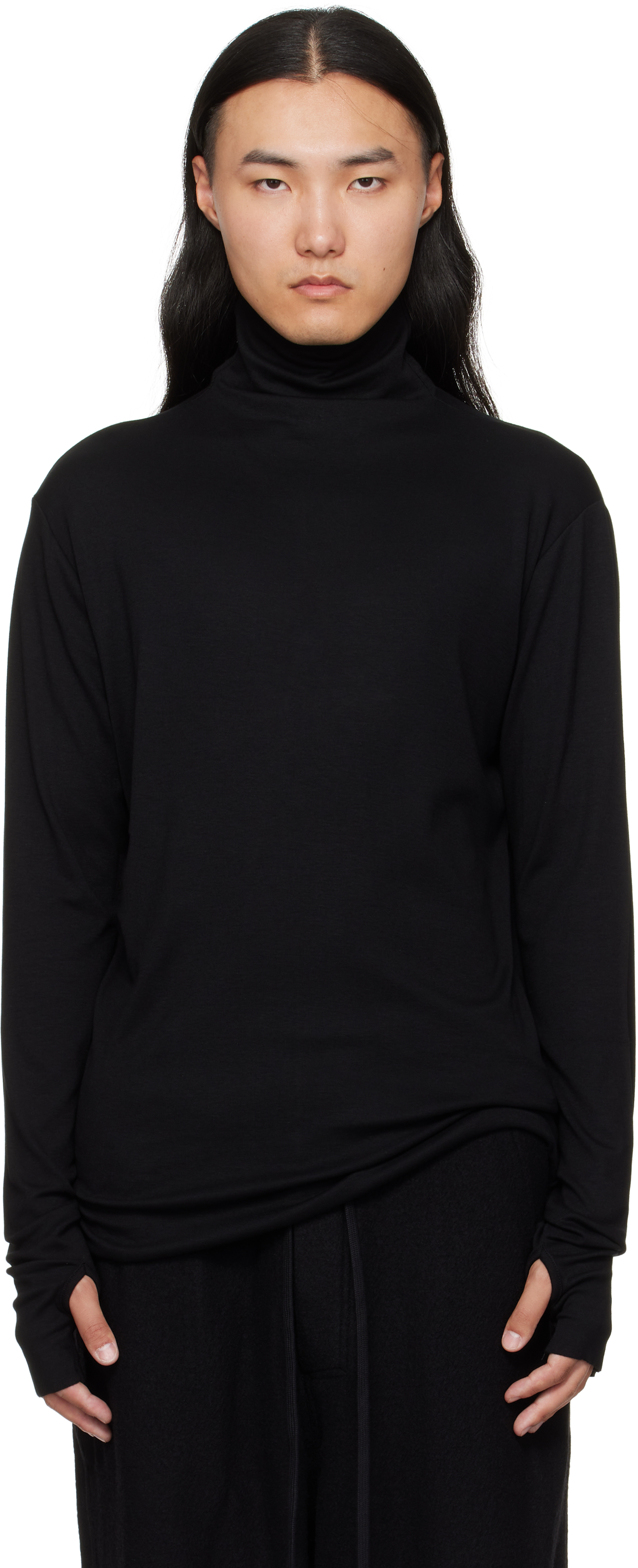 Thom Krom Black M Ts 891 Turtleneck In Blue