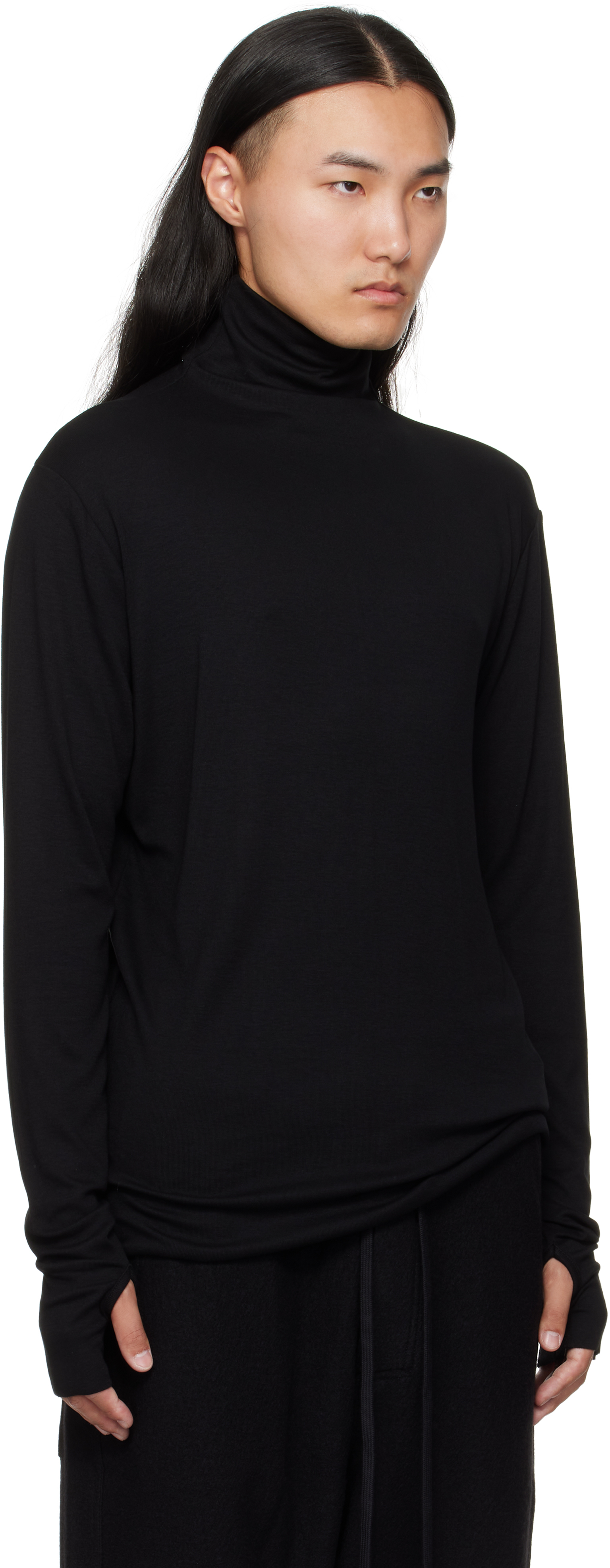 Thom Krom Black M Ts 891 Turtleneck In Blue