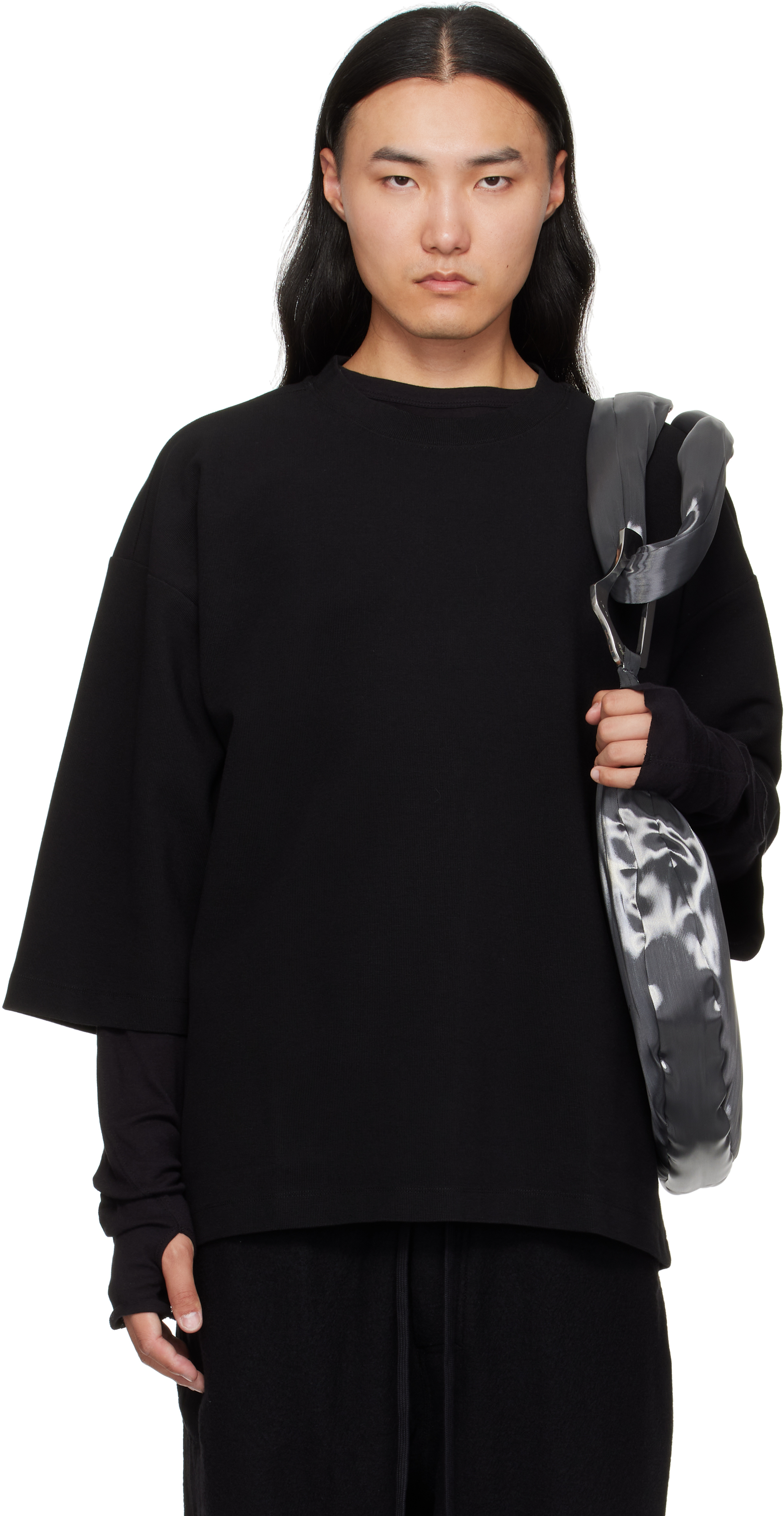 Thom Krom Black M Ts 906 T-shirt In Black