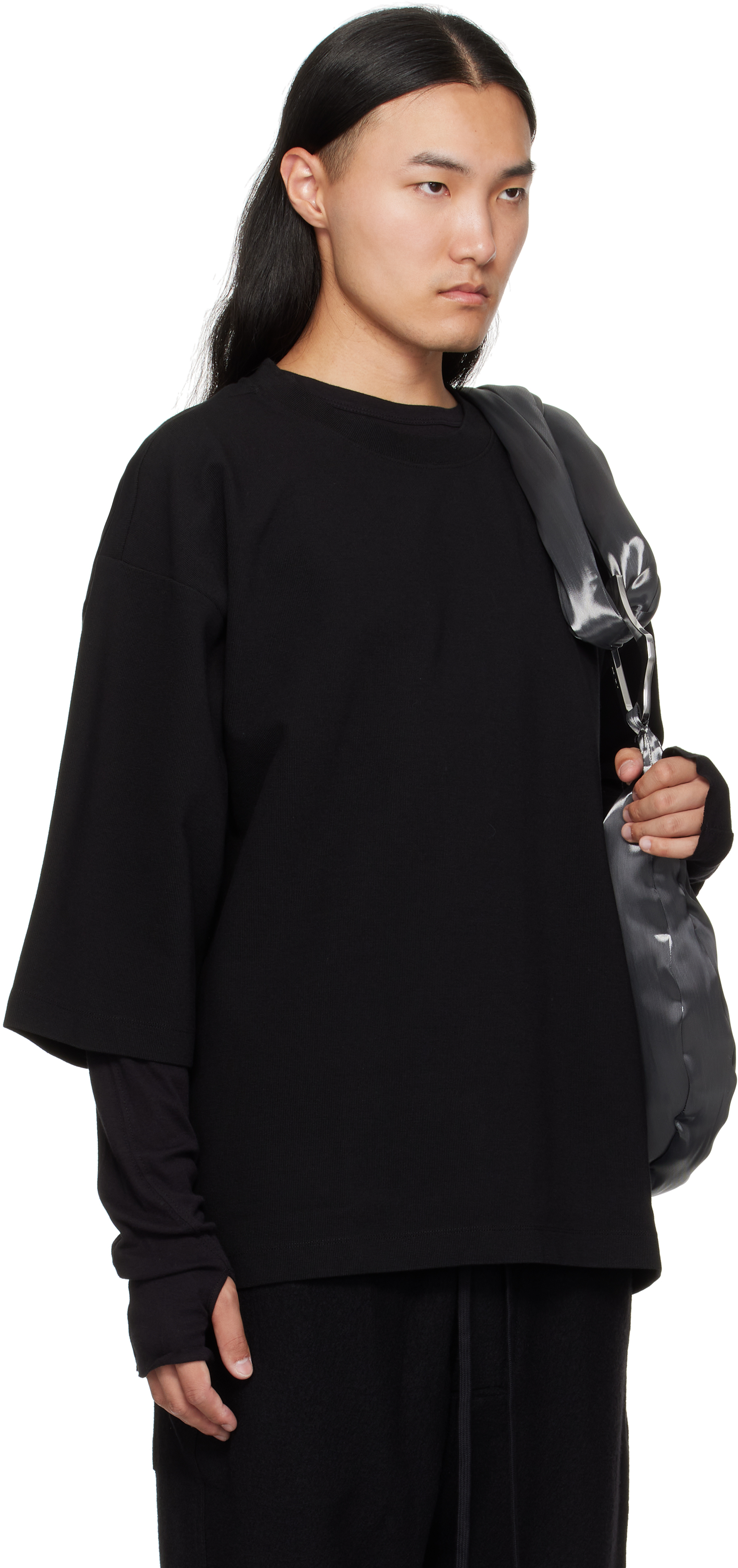 Thom Krom Black M Ts 906 T-shirt In Black