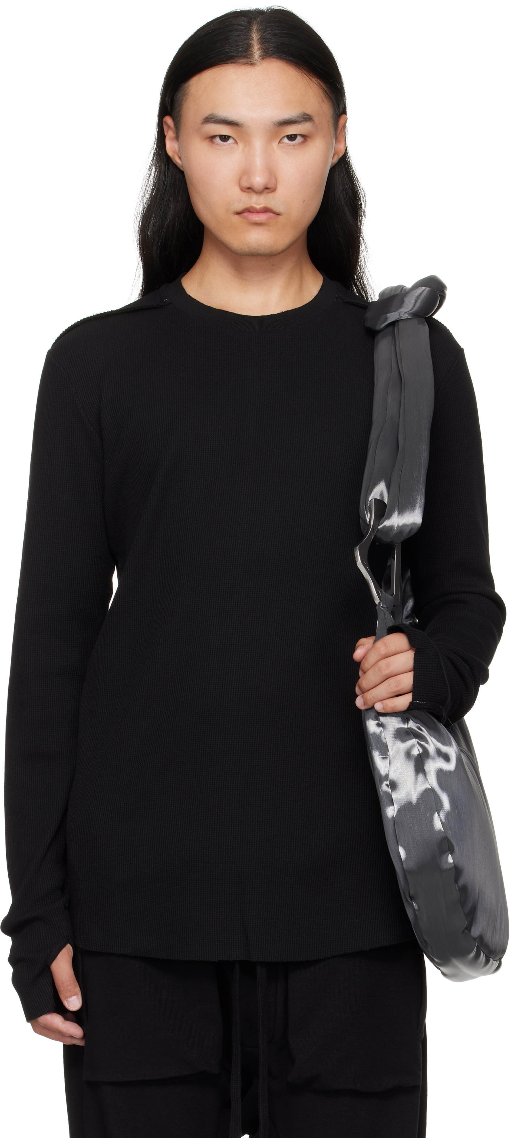 Thom Krom Black M Ts 898 T-shirt In Black