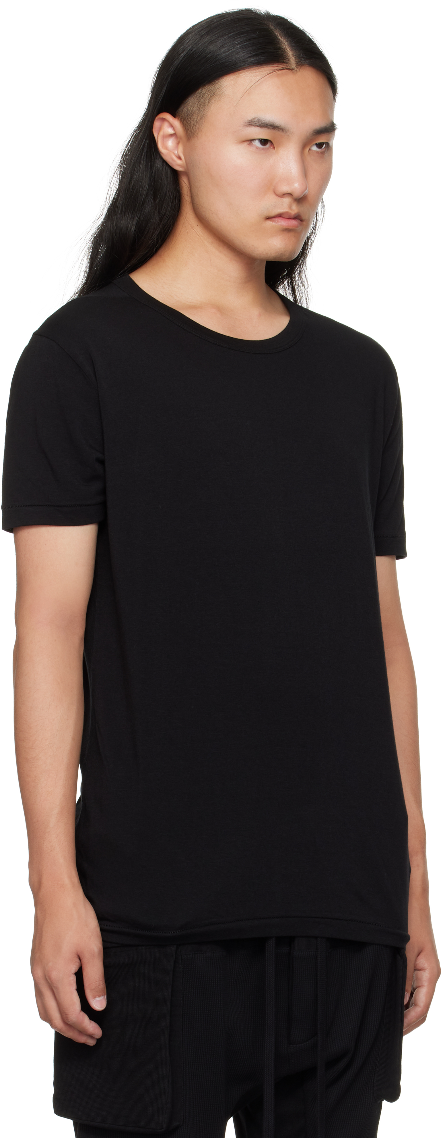Thom Krom Black M Ts 886 T-shirt In Black
