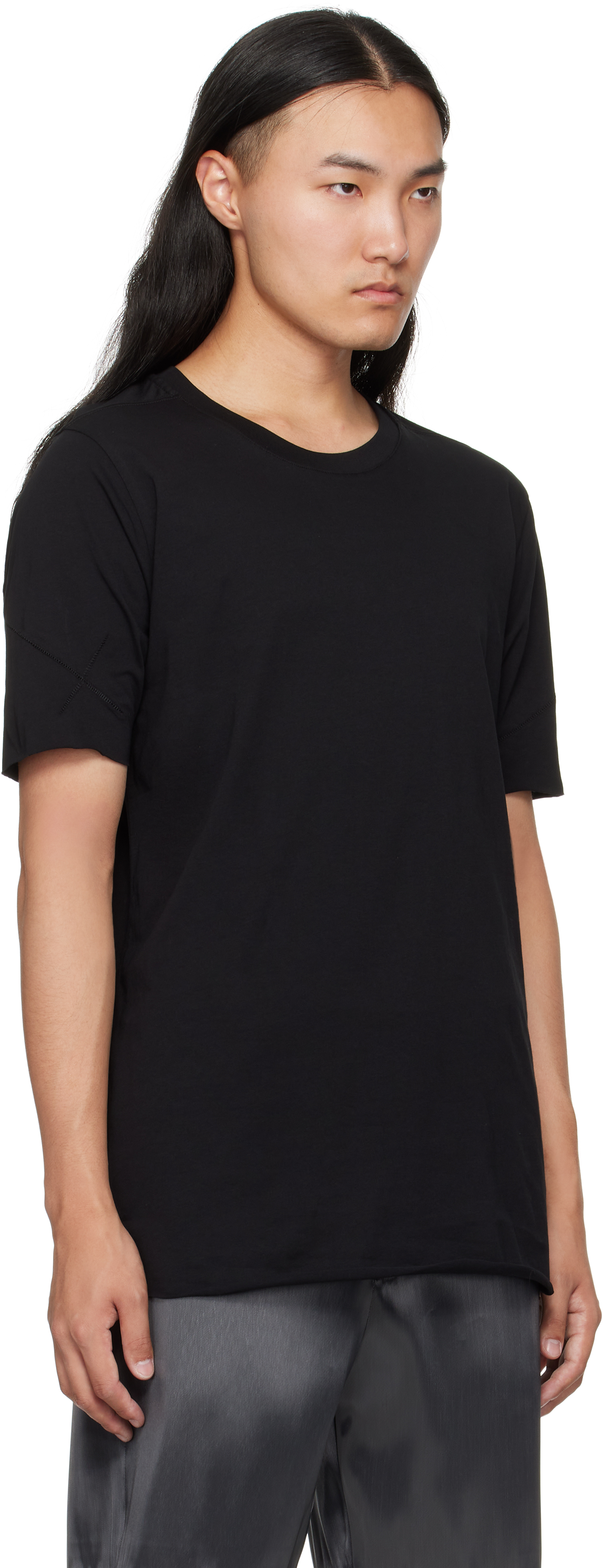 Thom Krom Black M Ts 872 T-shirt In Black