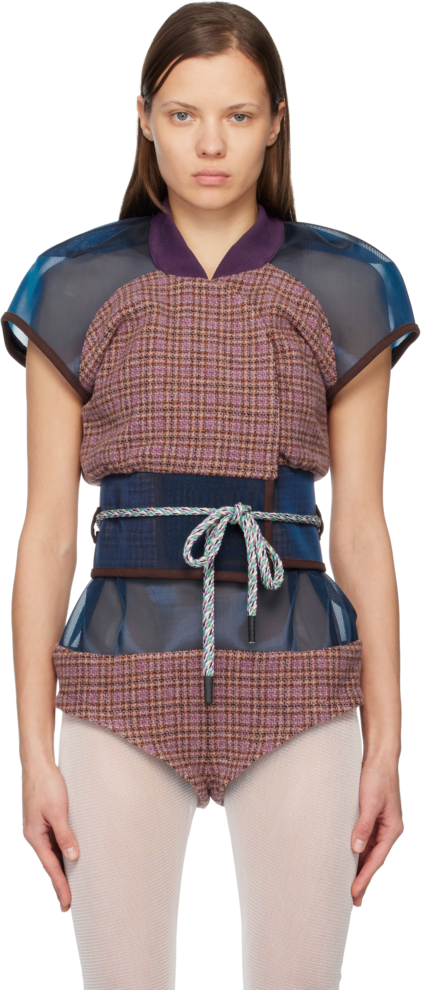 Multicolor Eartha Fitted Jacket by Kiko Kostadinov on Sale