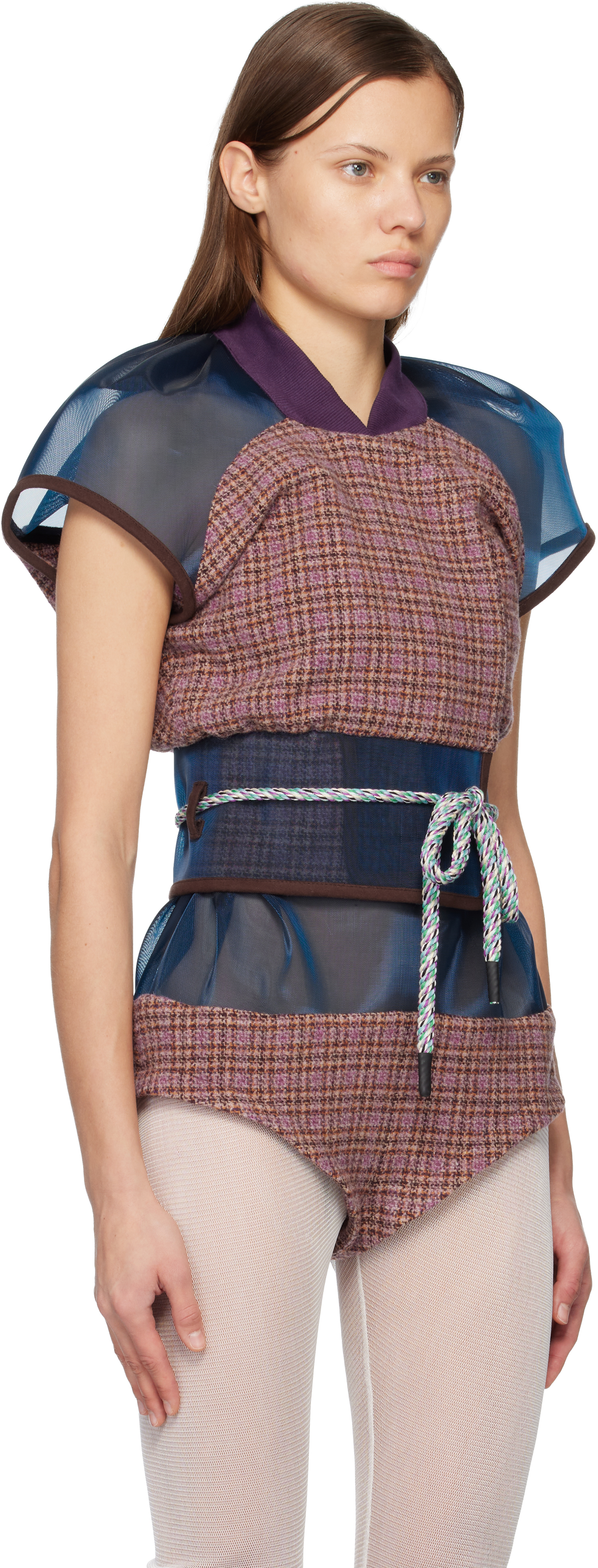 Kiko Kostadinov Multicolor Eartha Fitted Jacket In Multi