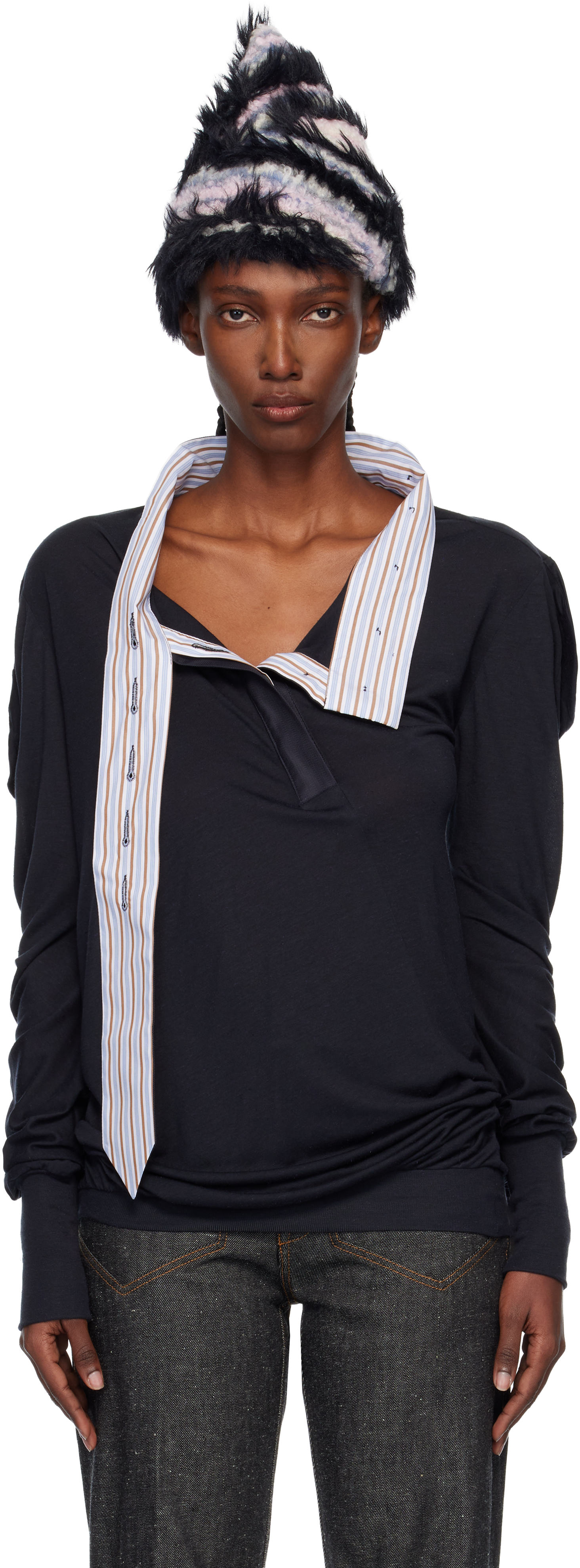 Kiko Kostadinov: Black Howe Jersey Top | SSENSE