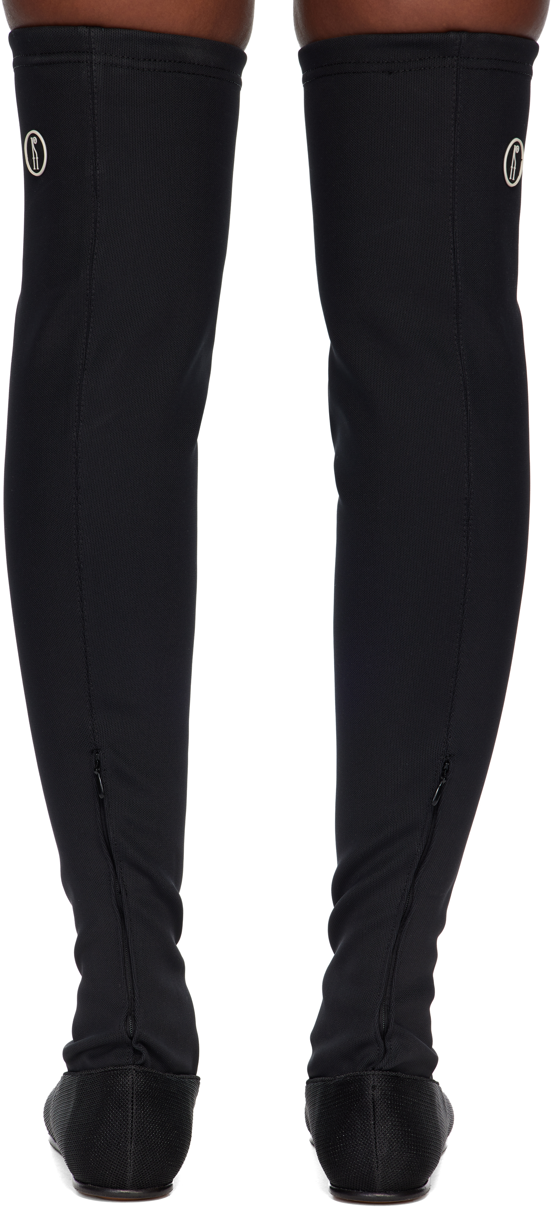 Kiko Kostadinov Black Proxima Ballerina Tall Boots In Black
