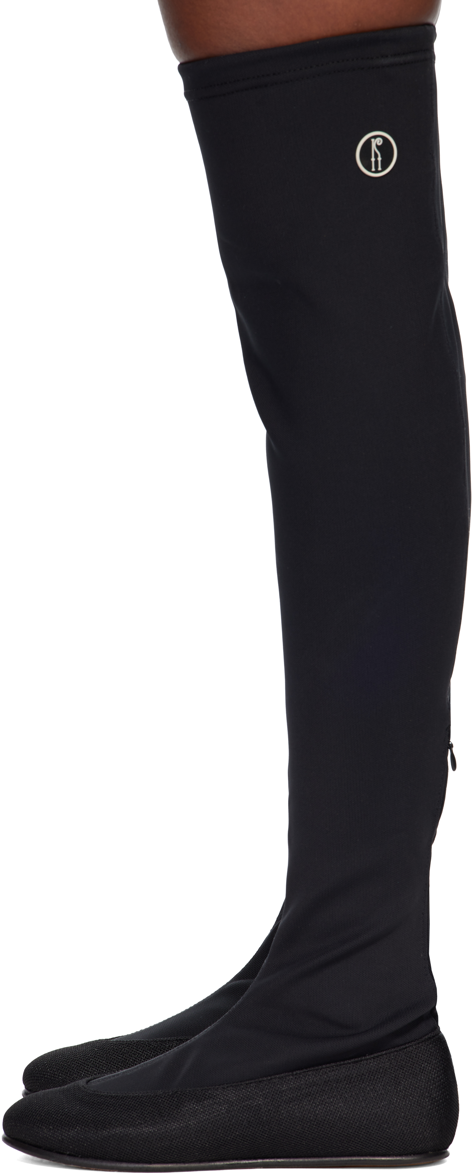 Kiko Kostadinov Black Proxima Ballerina Tall Boots In Black