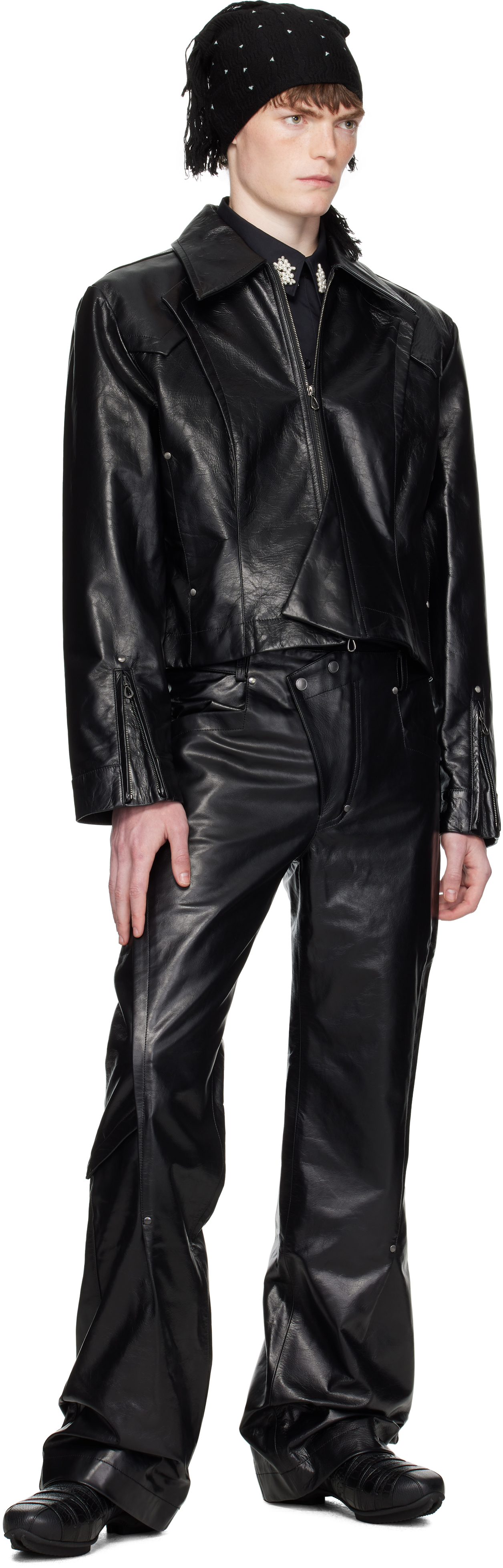Kiko Kostadinov Belt Loop Casual Pants In Black