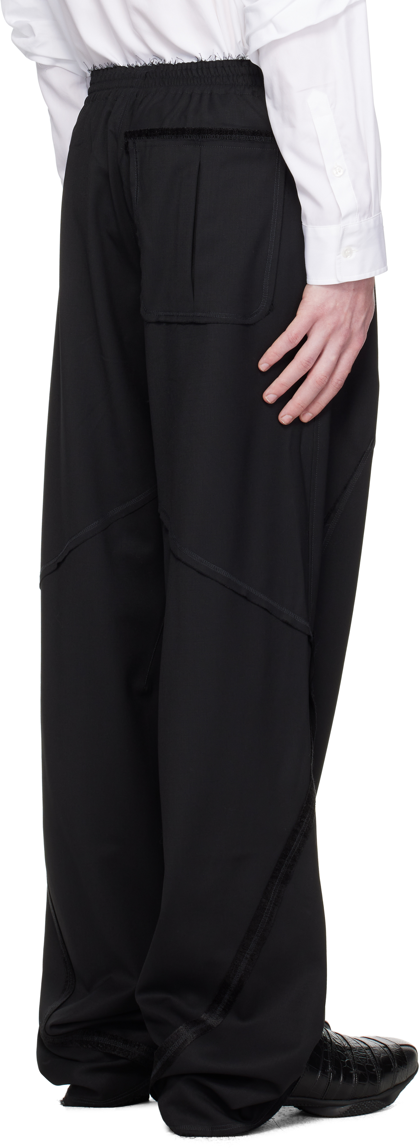Kiko Kostadinov Black Vig K-dart Trousers In Black