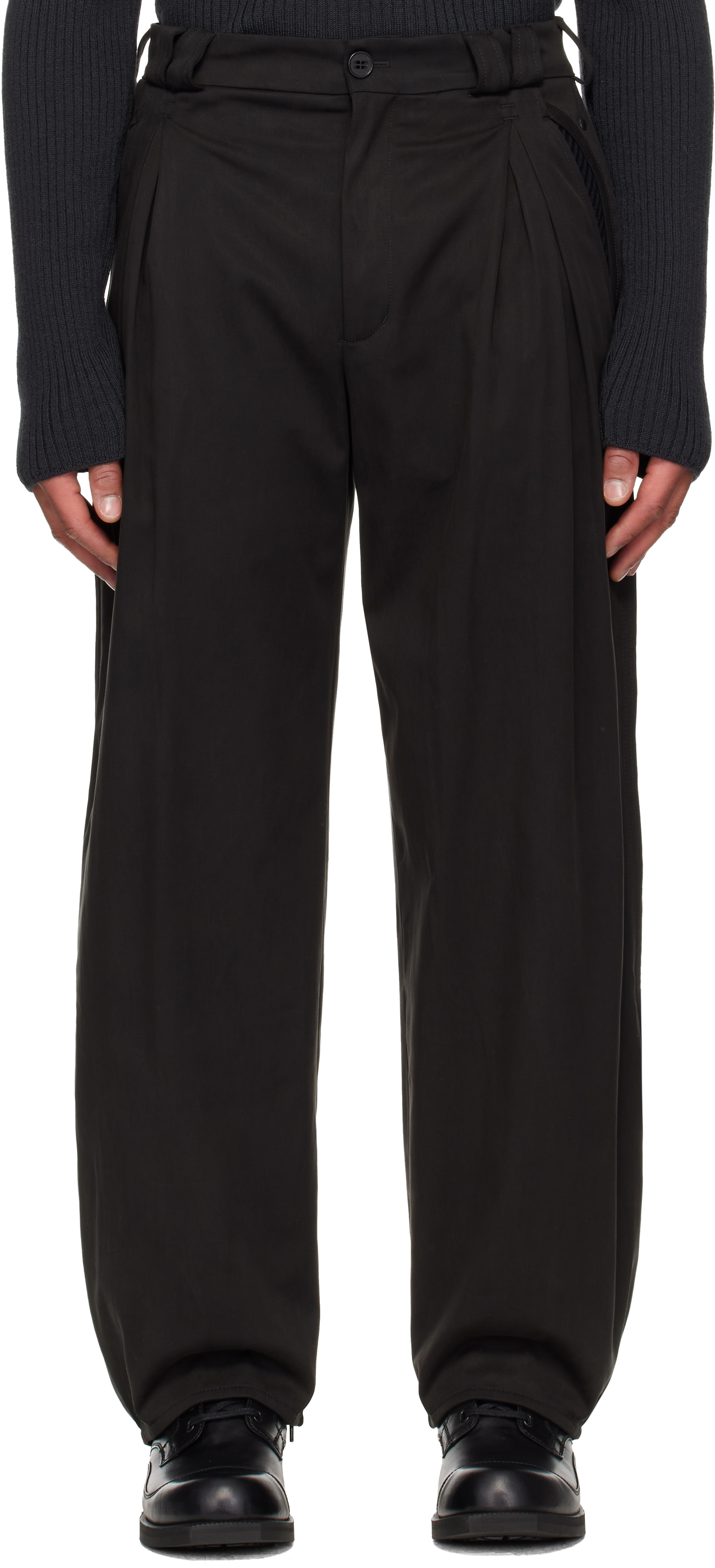 Kiko Kostadinov: Black Halics Trousers | SSENSE