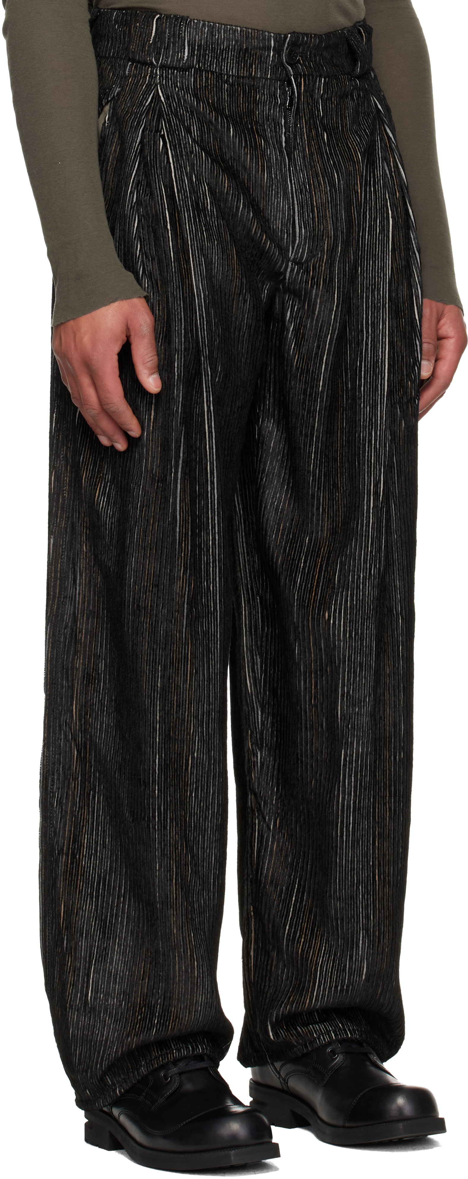Kiko Kostadinov Black Halics Trousers In Black