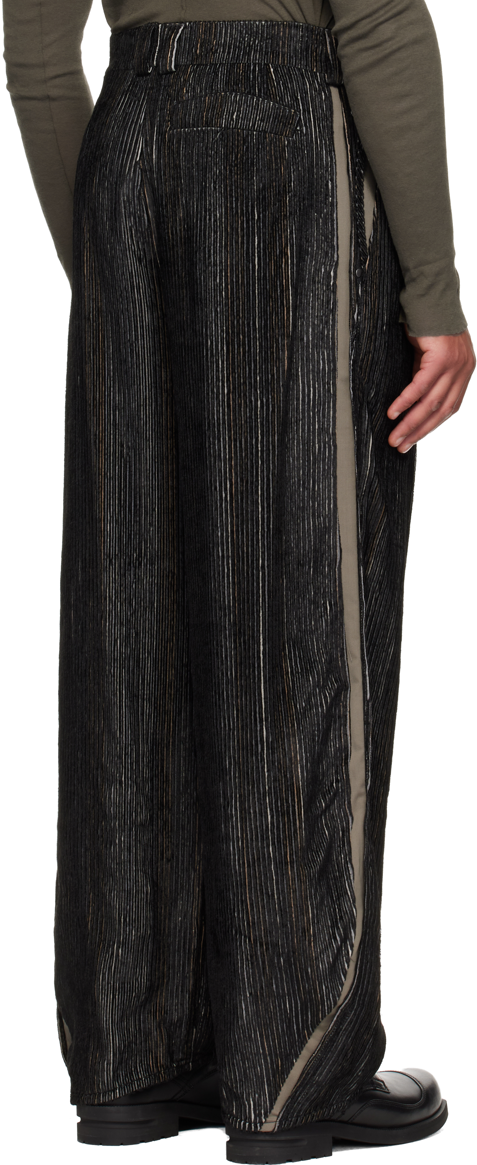 Kiko Kostadinov Black Halics Trousers In Black