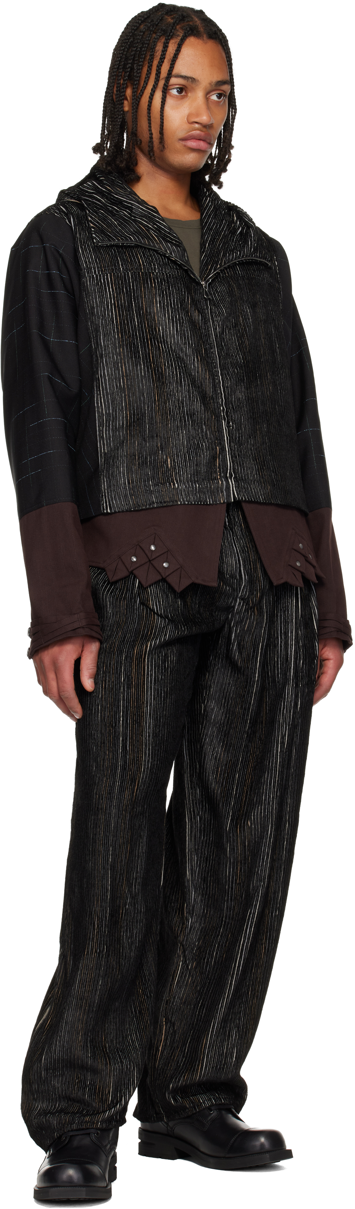 Kiko Kostadinov Black Halics Trousers In Black