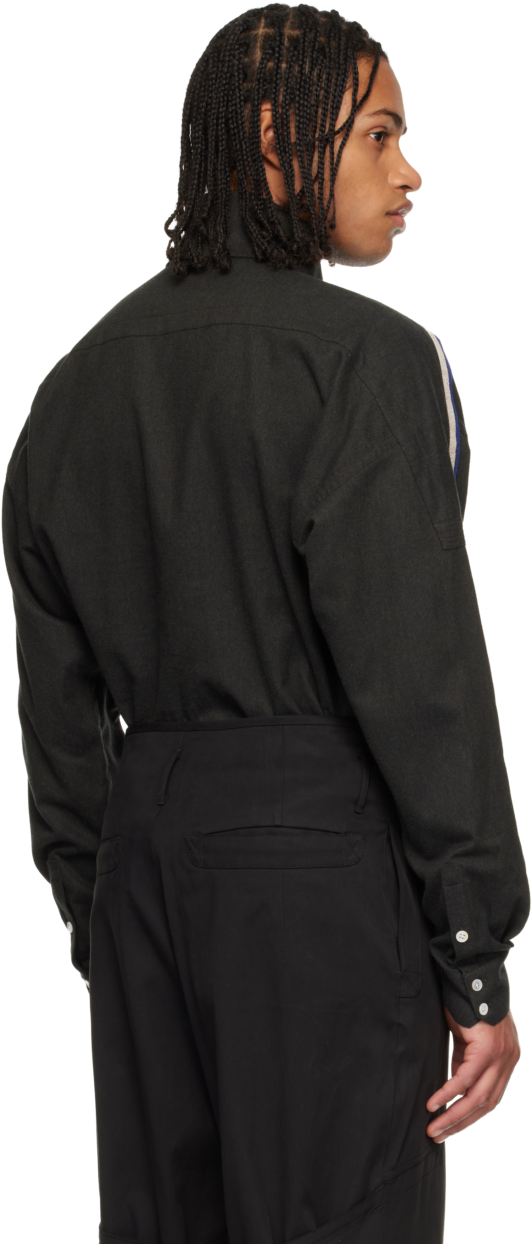 Kiko Kostadinov Green Vig Shirt In Black