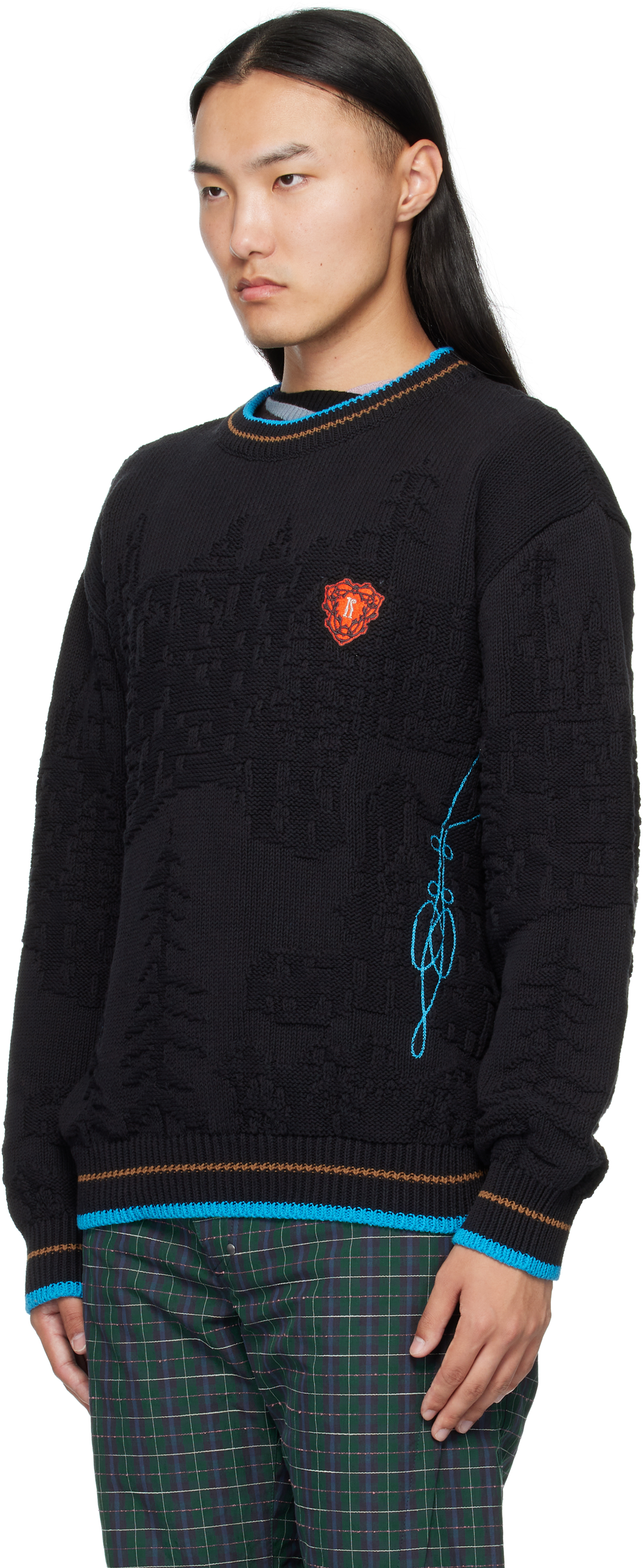 Kiko Kostadinov Black Fitz Sweater In Black