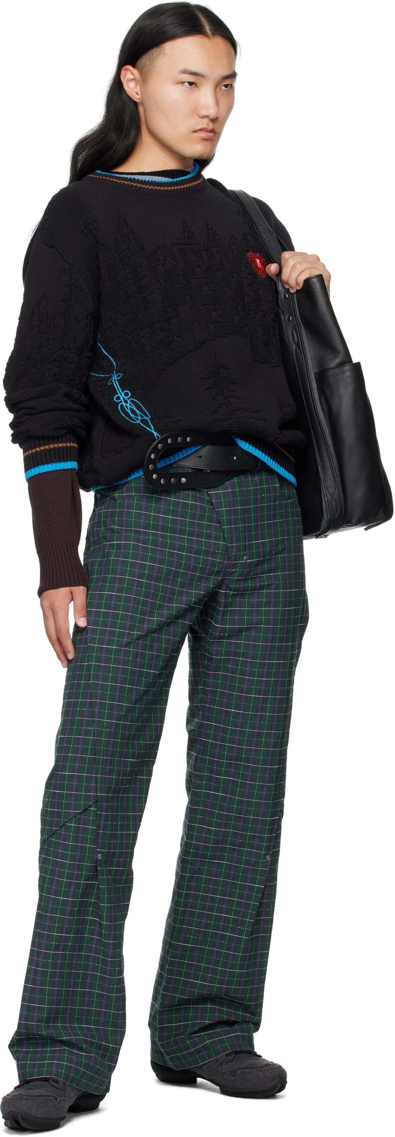 Kiko Kostadinov Black Fitz Sweater In Black