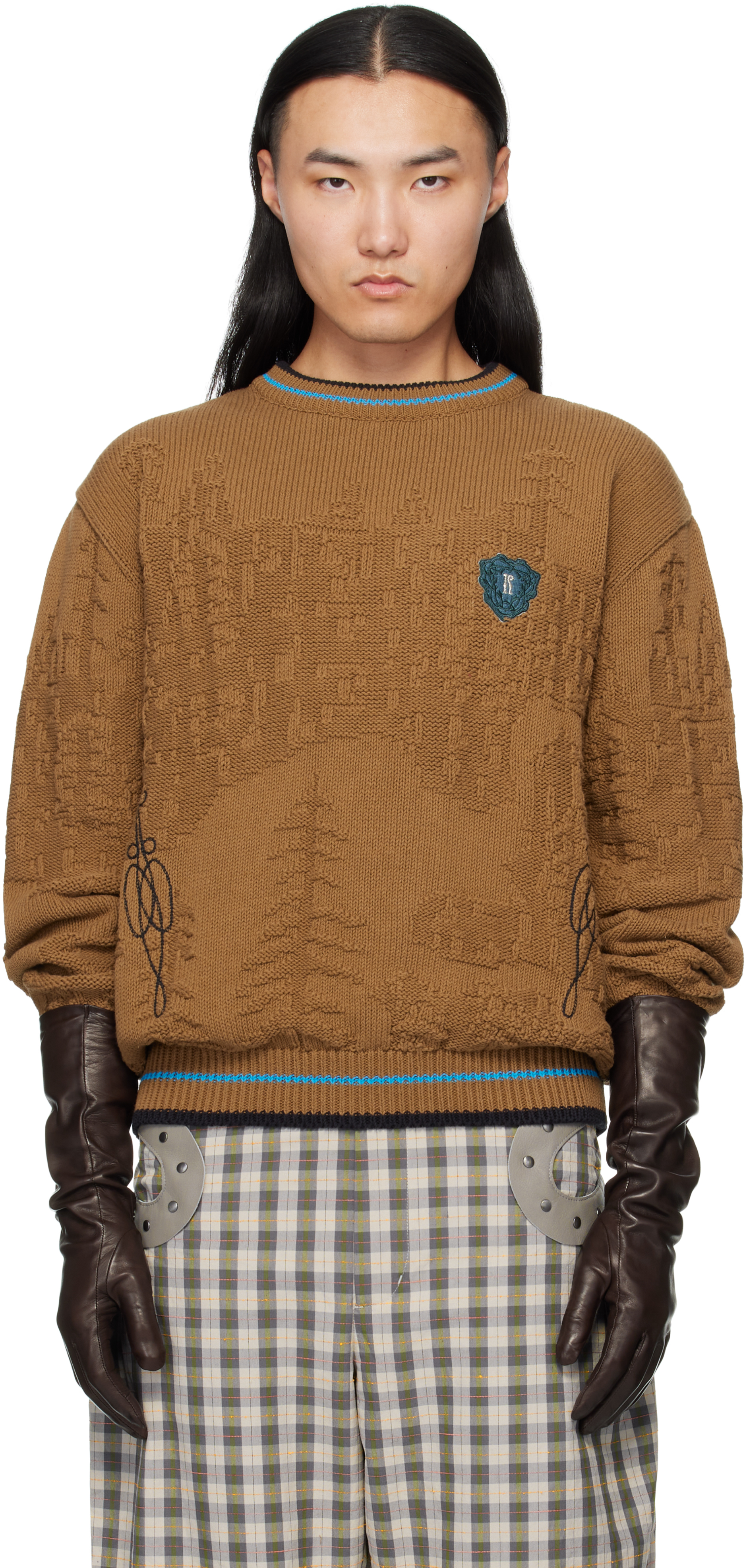 Kiko Kostadinov Fitz Sweater In Brown