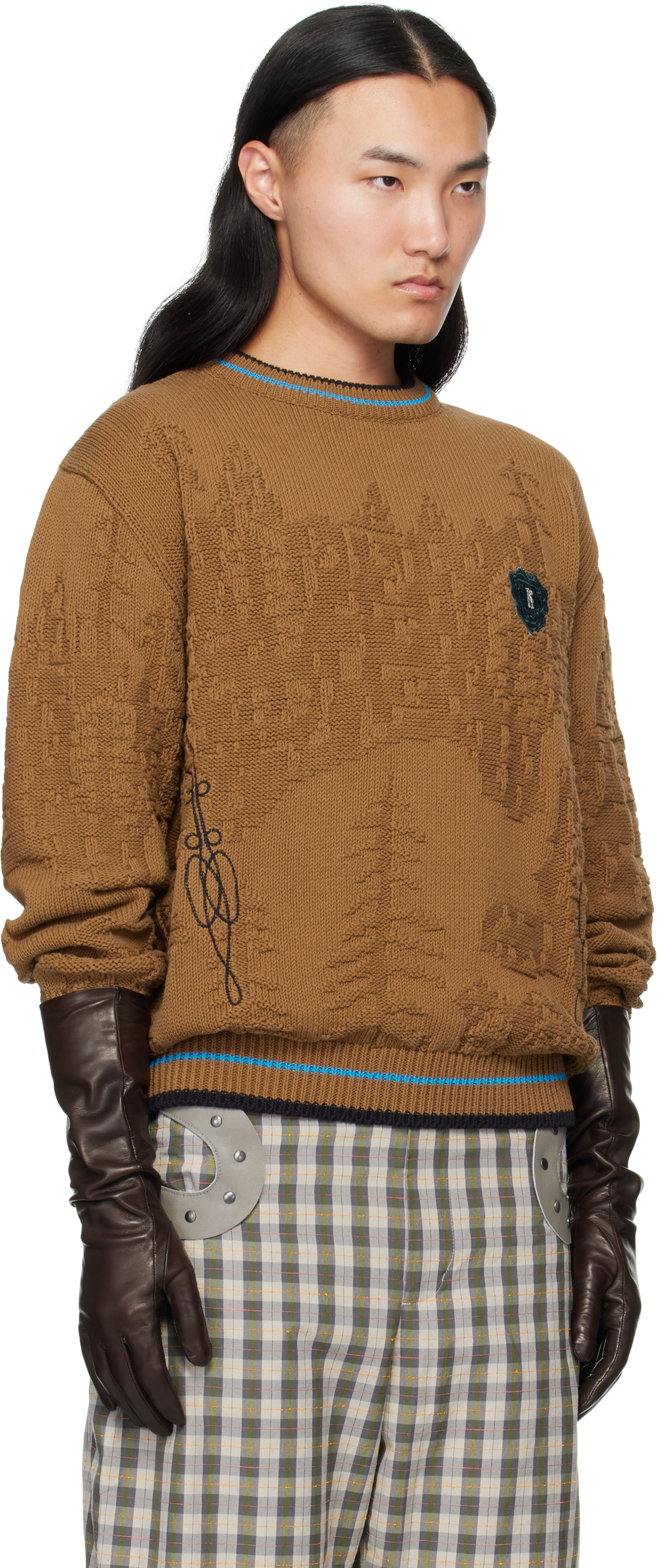 Kiko Kostadinov Fitz Sweater In Brown