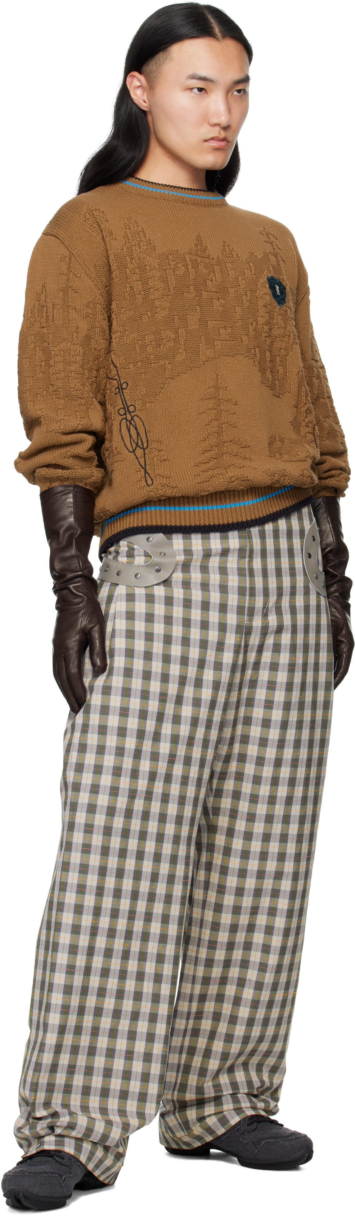Kiko Kostadinov Fitz Sweater In Brown