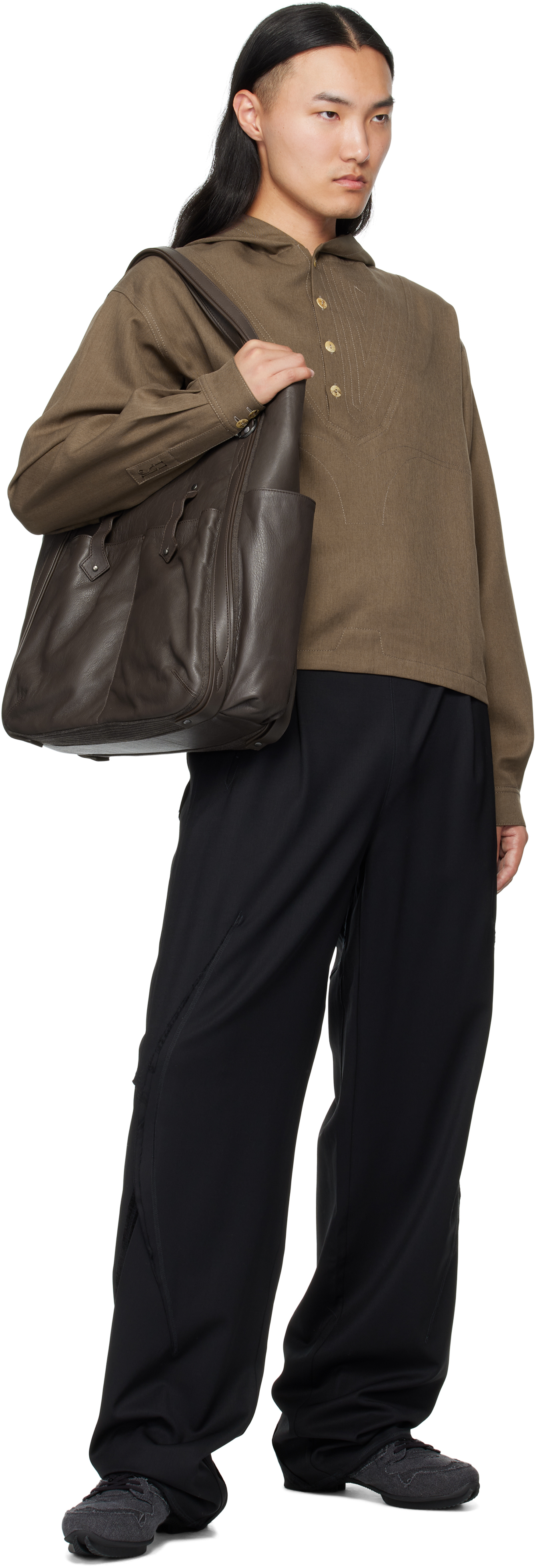 Kiko Kostadinov Brown Slatina Hoodie In Brown