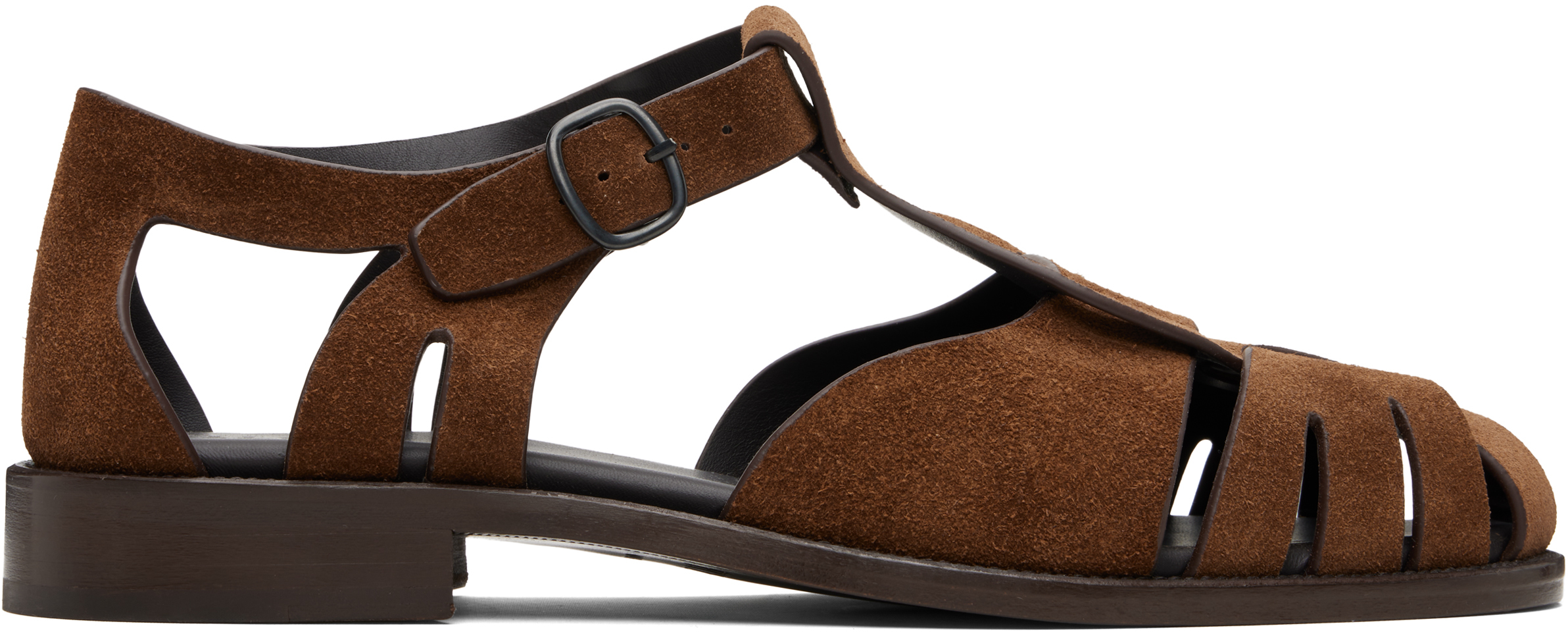 Tan Pesca Suede Sandals