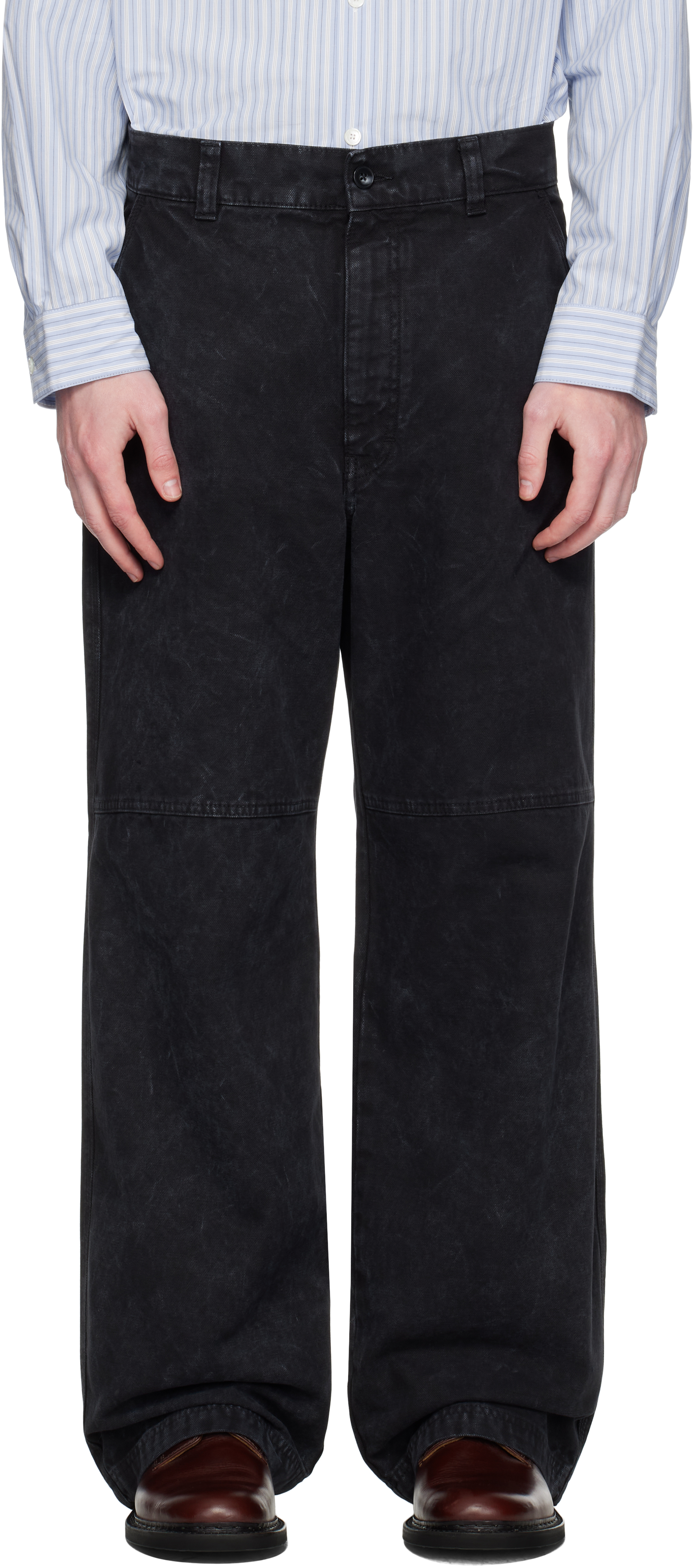 Hope Black Workwear Trousers In Black