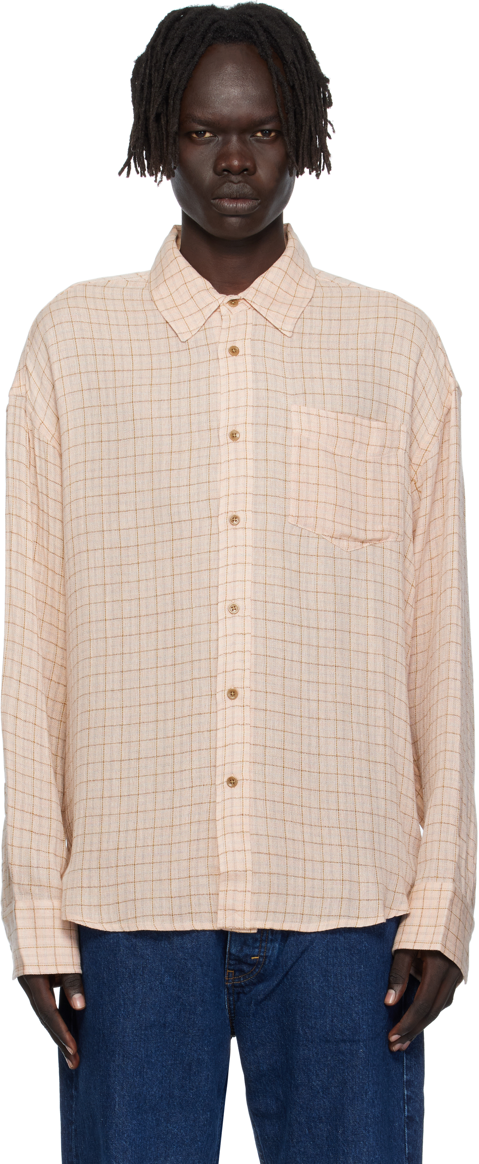 Hope Pink Wide Fit Shirt In Burgundy