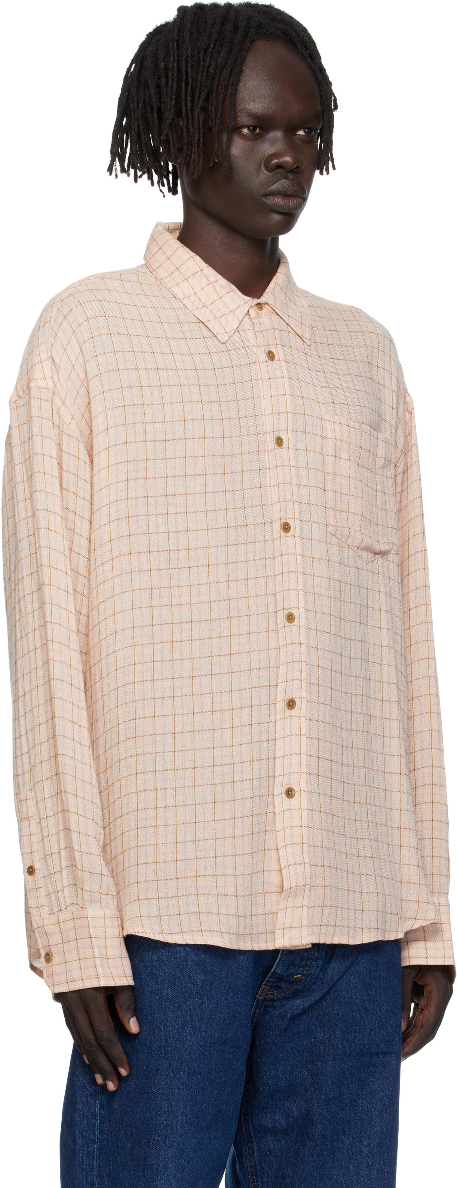 Hope Pink Wide Fit Shirt In Burgundy