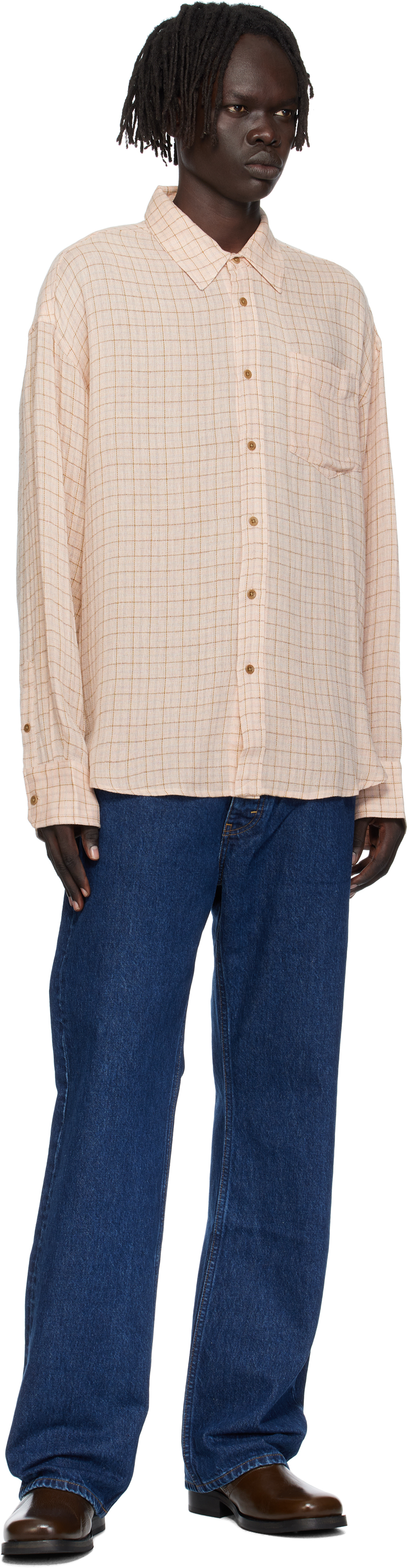 Hope Pink Wide Fit Shirt In Burgundy