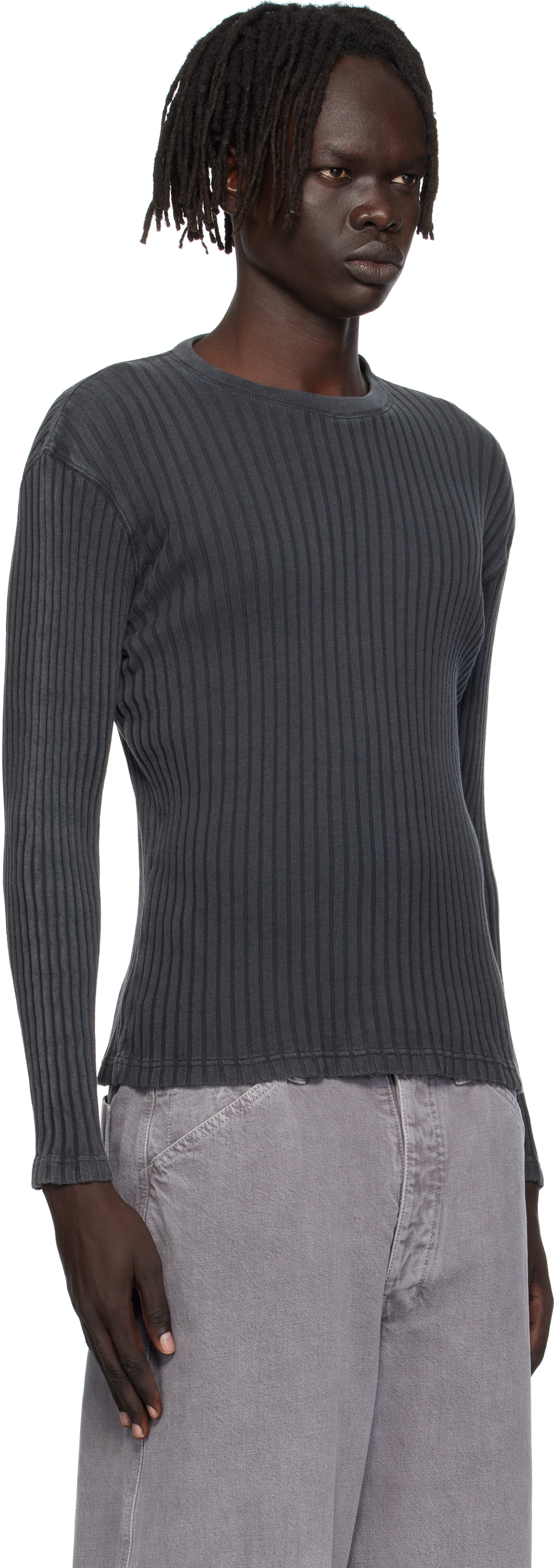 Hope Gray Addition Longsleeve T-shirt In Burgundy