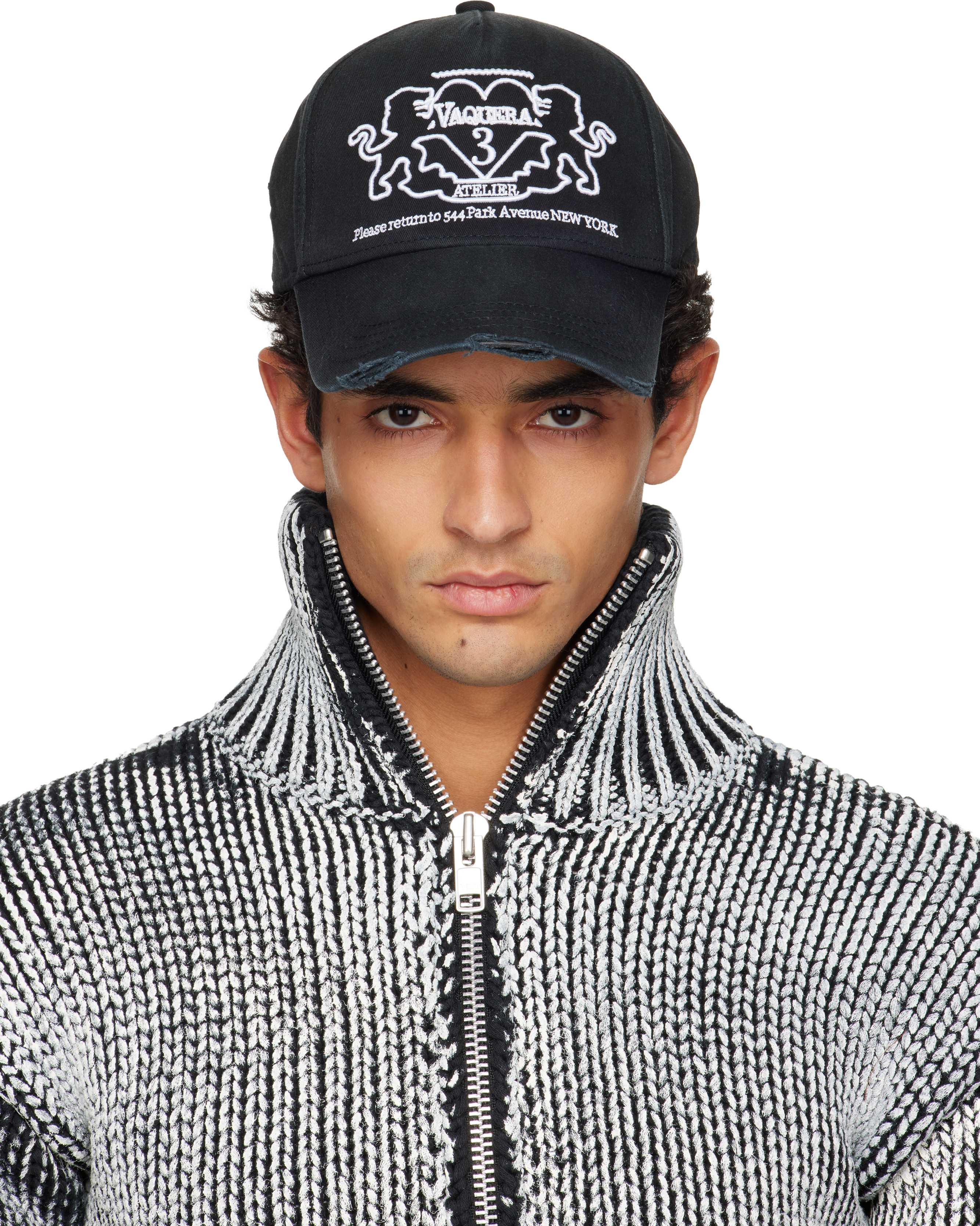 VAQUERA: Black Crest Cap | SSENSE 대한민국