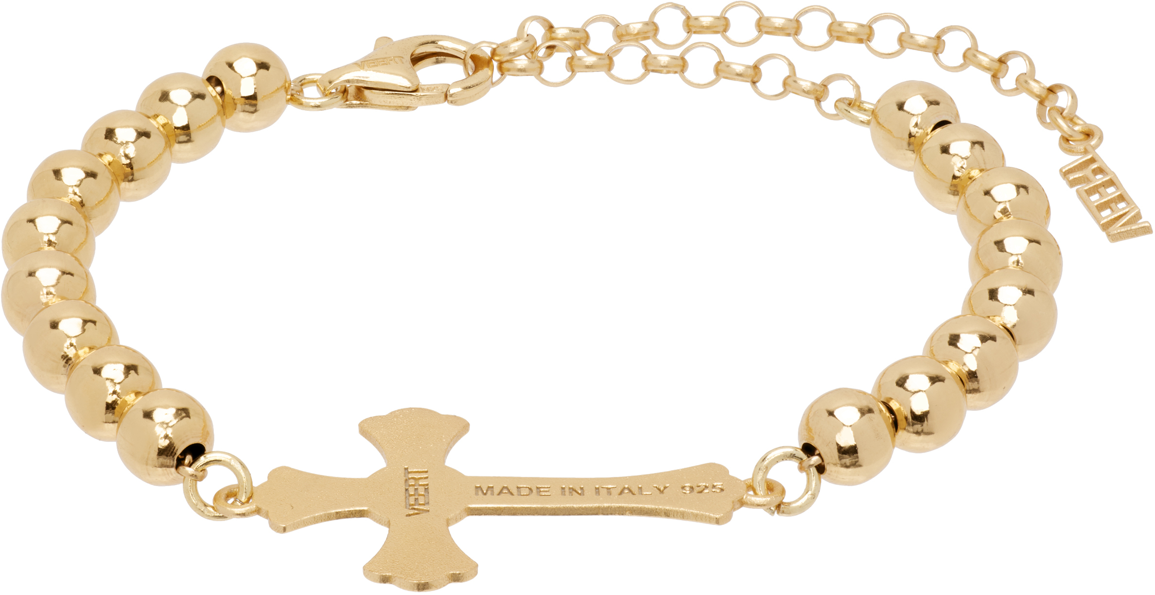 【関税込み】VEERT 'The Plain Cross' ブレスレット VEERT: 'The Plain Cross' Bracelet | SSENSE