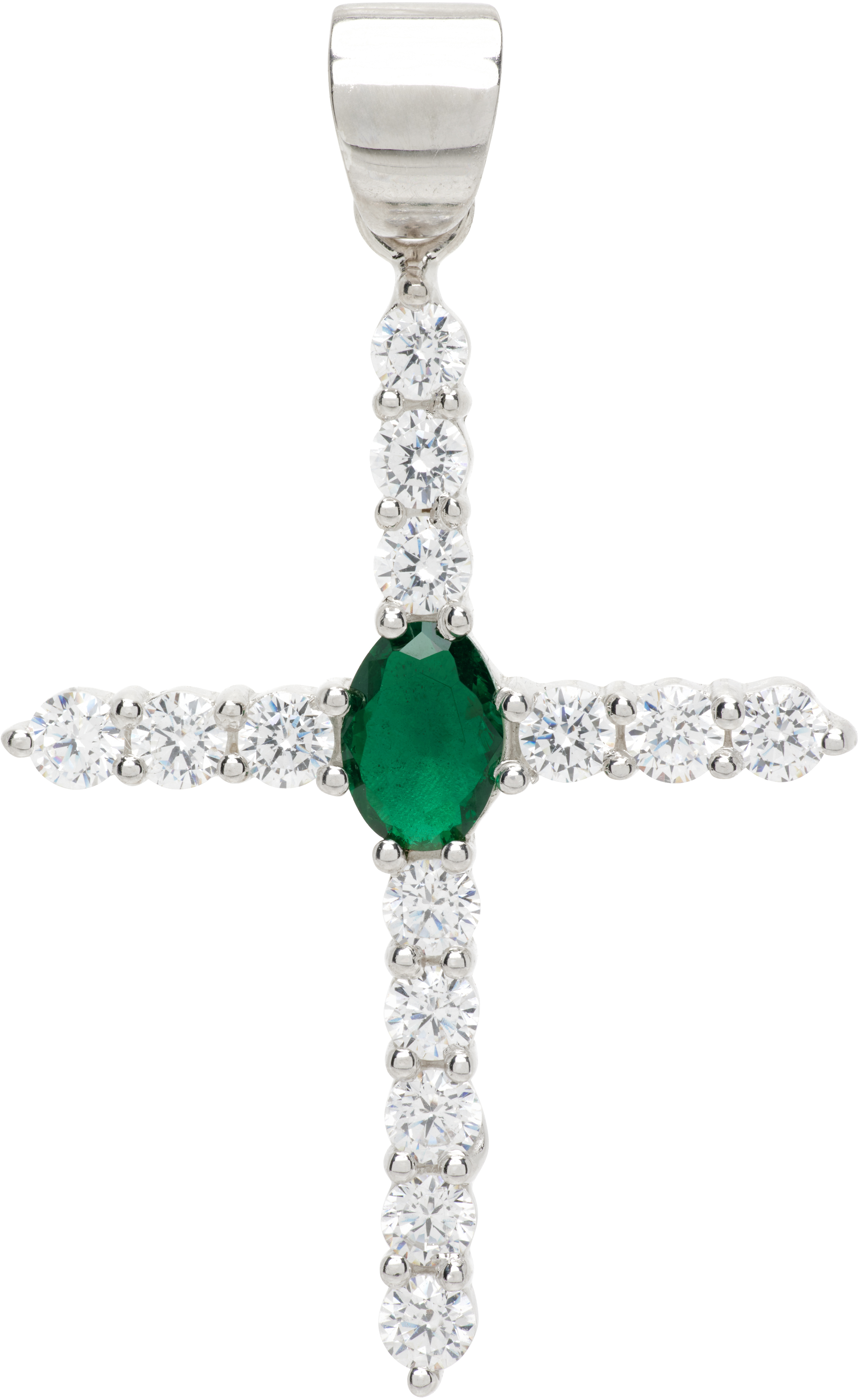 Veert 'the Small Cross' Pendant In Metallic