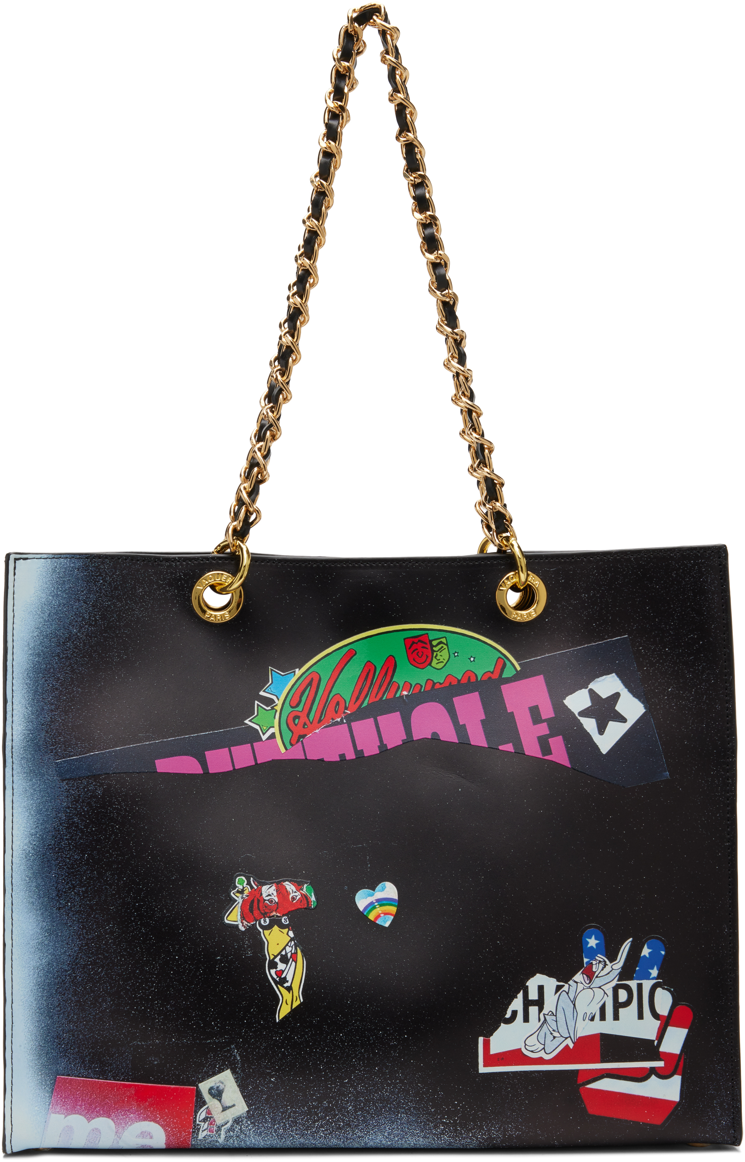 Vaquera Black Trompe L'oeil Tote